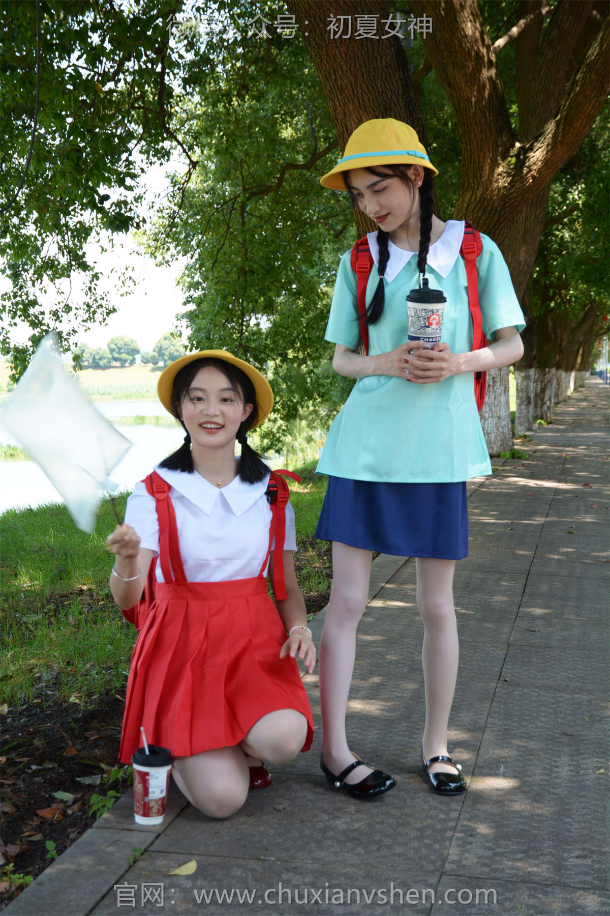 图片[2]-初夏女神 NO.265 柒柒&双双 丸子vs小玉-日更街拍