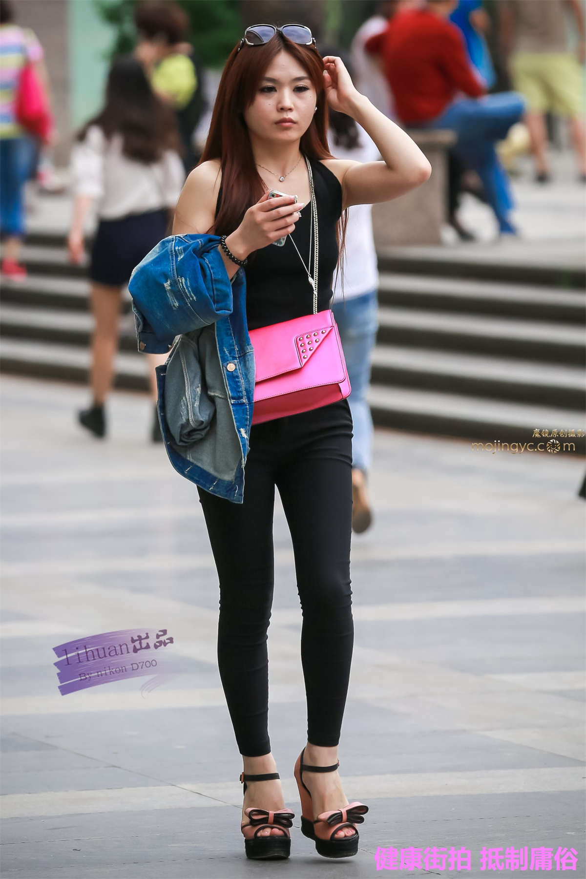 李欢原创-黑裤，紧翘（20P）插图1