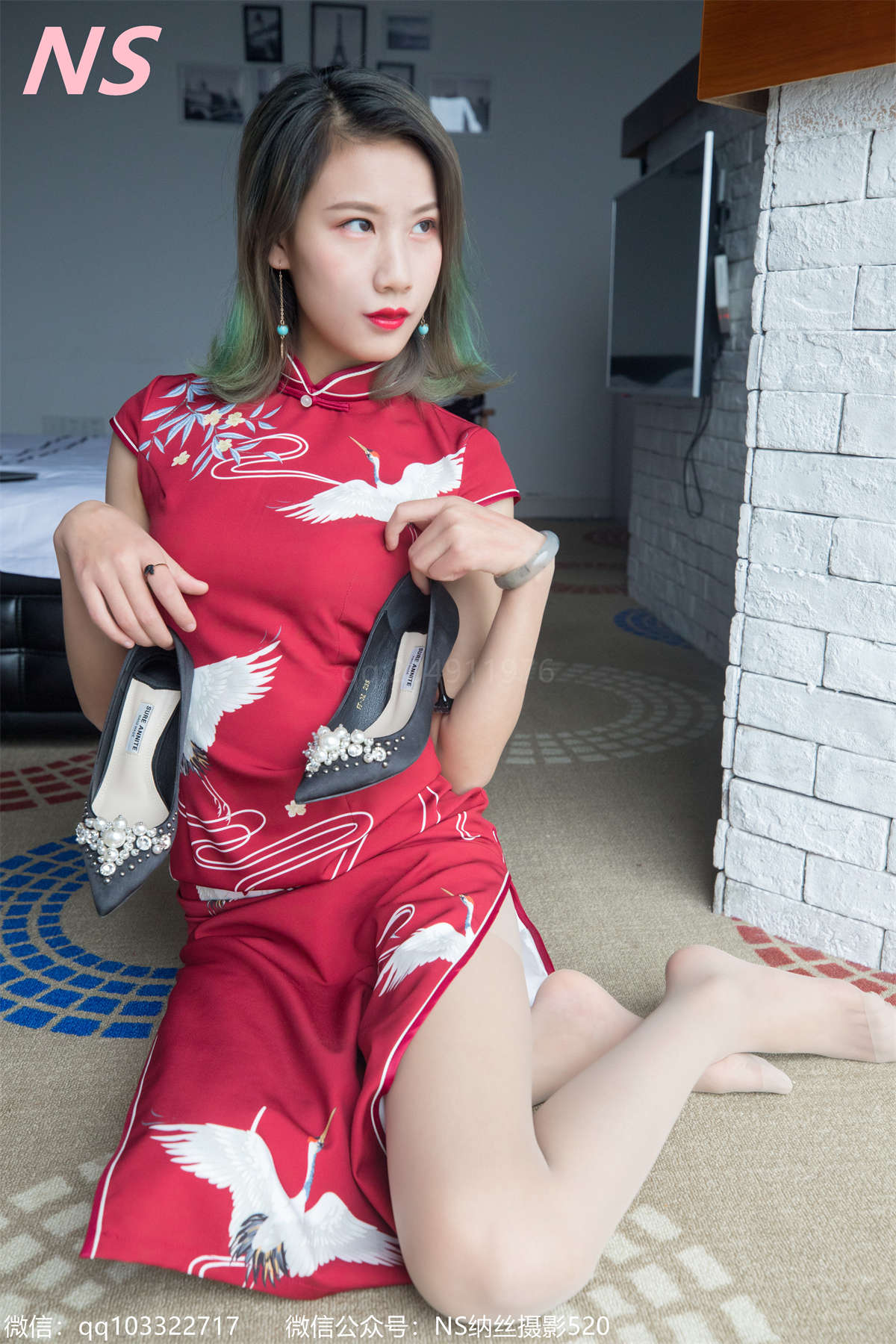 图片[2]-纳丝摄影No.253 张若若 旗袍丝袜-日更街拍