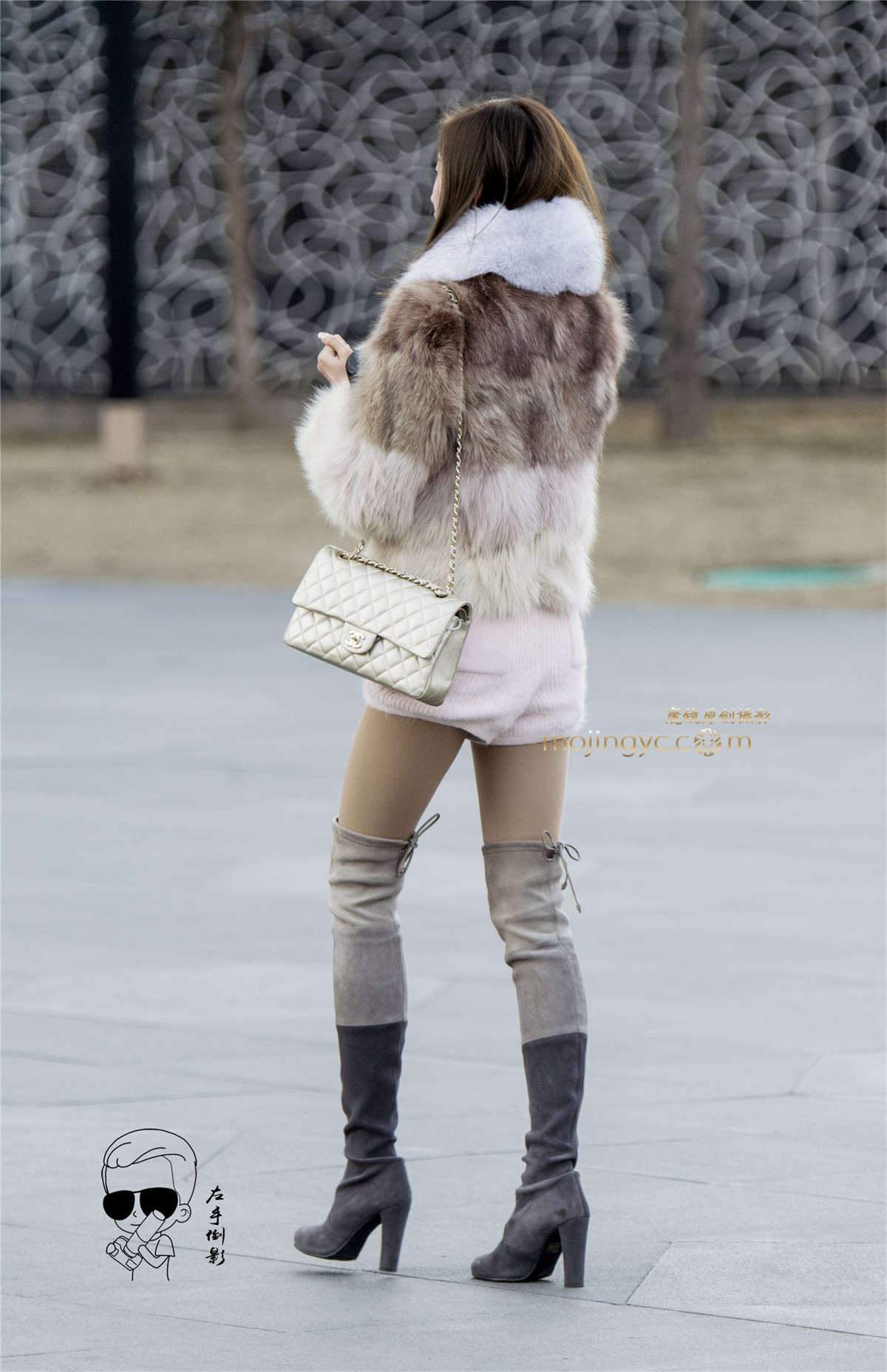 修长美腿显魅力{2017-1-23-10P}左-日更街拍