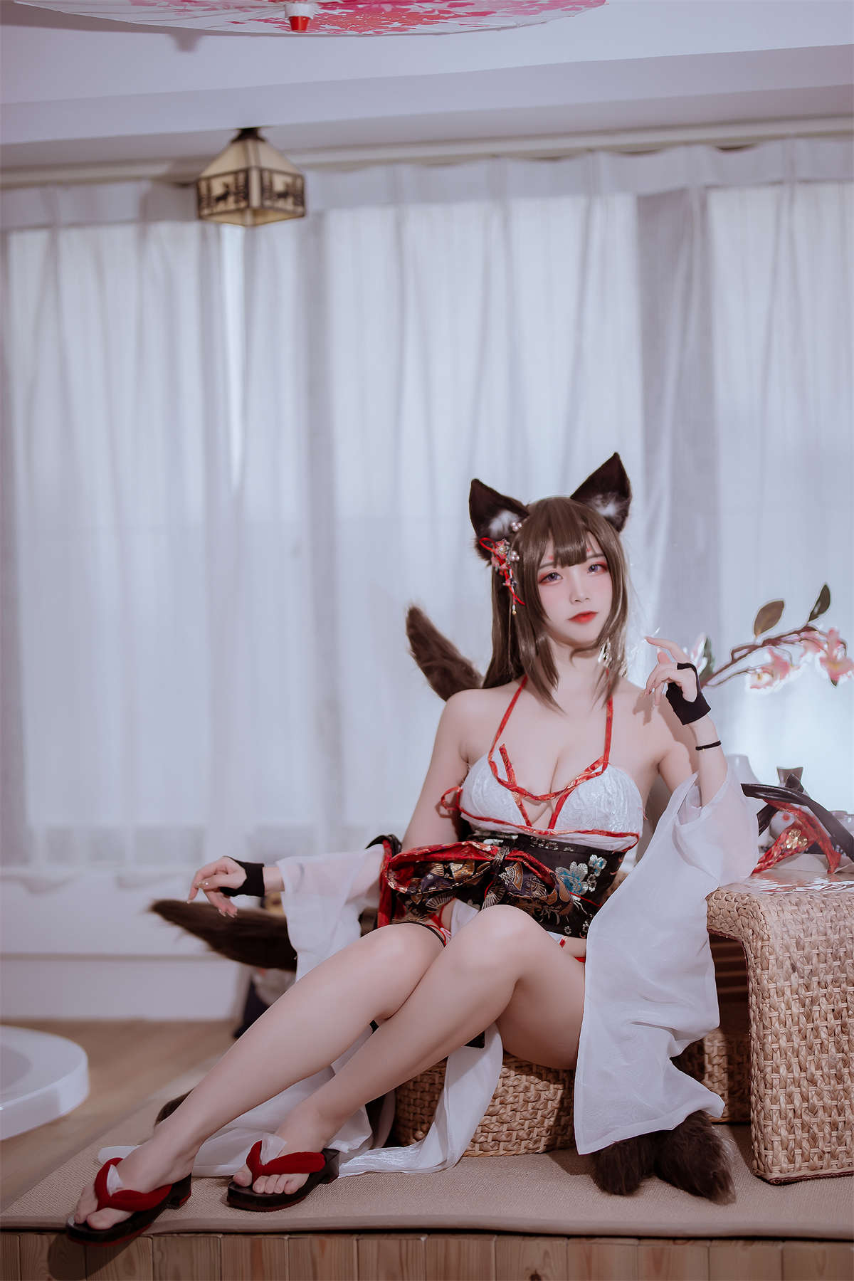 图片[2]-高产型Coser-二佐Nisa 碧蓝 天城泳装-日更街拍