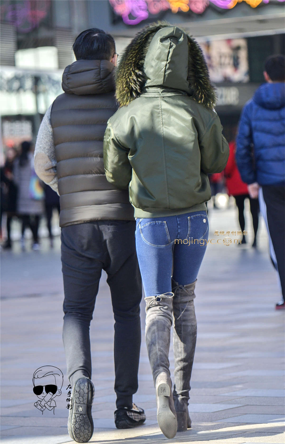 图片[2]-紧绷牛仔彰显美腿魅力{2017-2-5-20P}-日更街拍