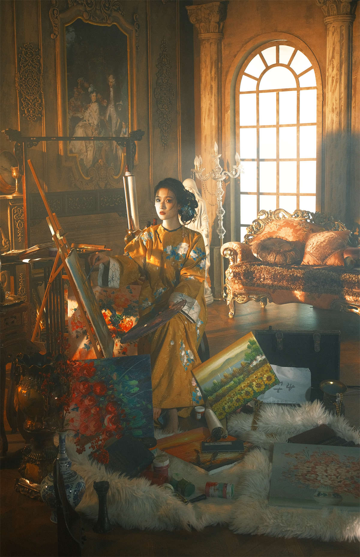 YITUYU艺图语 2023.01.04 西方画展上的东方女人 不及丿-日更街拍