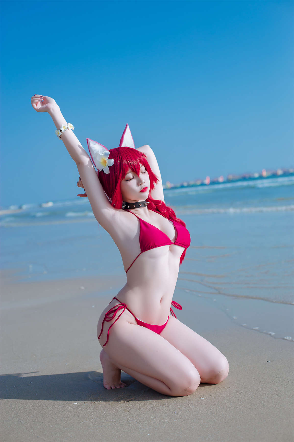 图片[2]-高产型Coser-二佐Nisa 碧蓝 千代田泳装-日更街拍