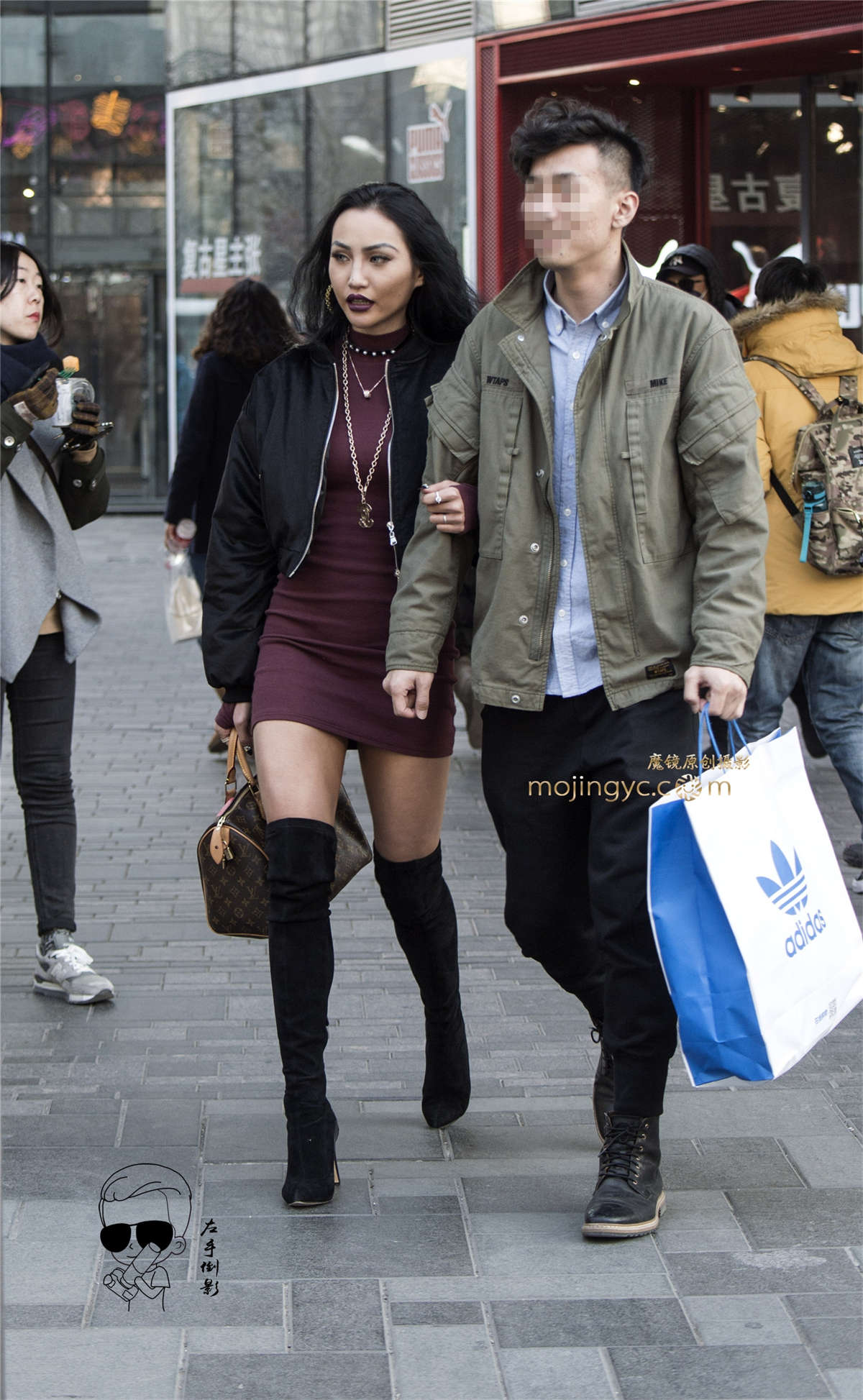 性感魔鬼身材美女【2017-2-1-18-P】-日更街拍