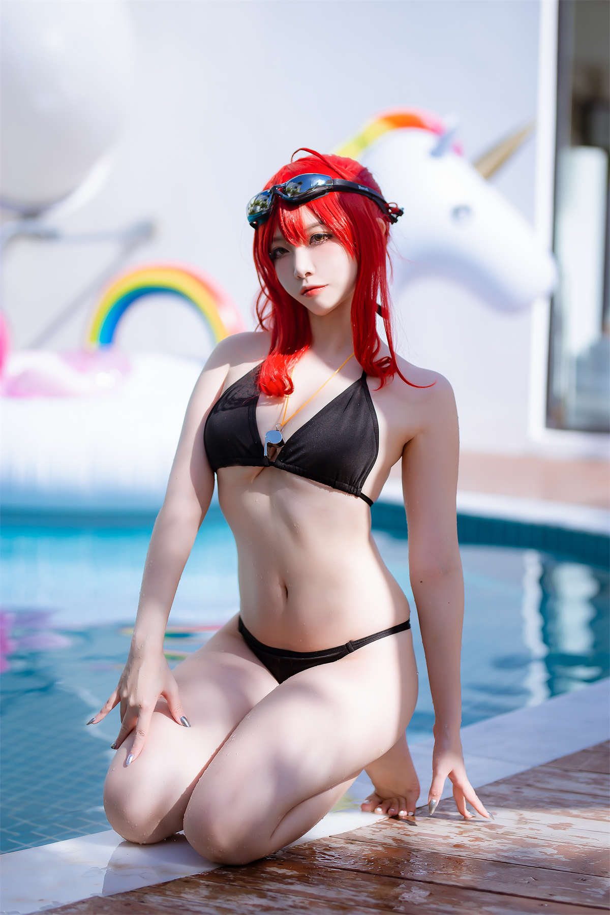高产型Coser-二佐Nisa 碧蓝航线 扎拉泳装-日更街拍