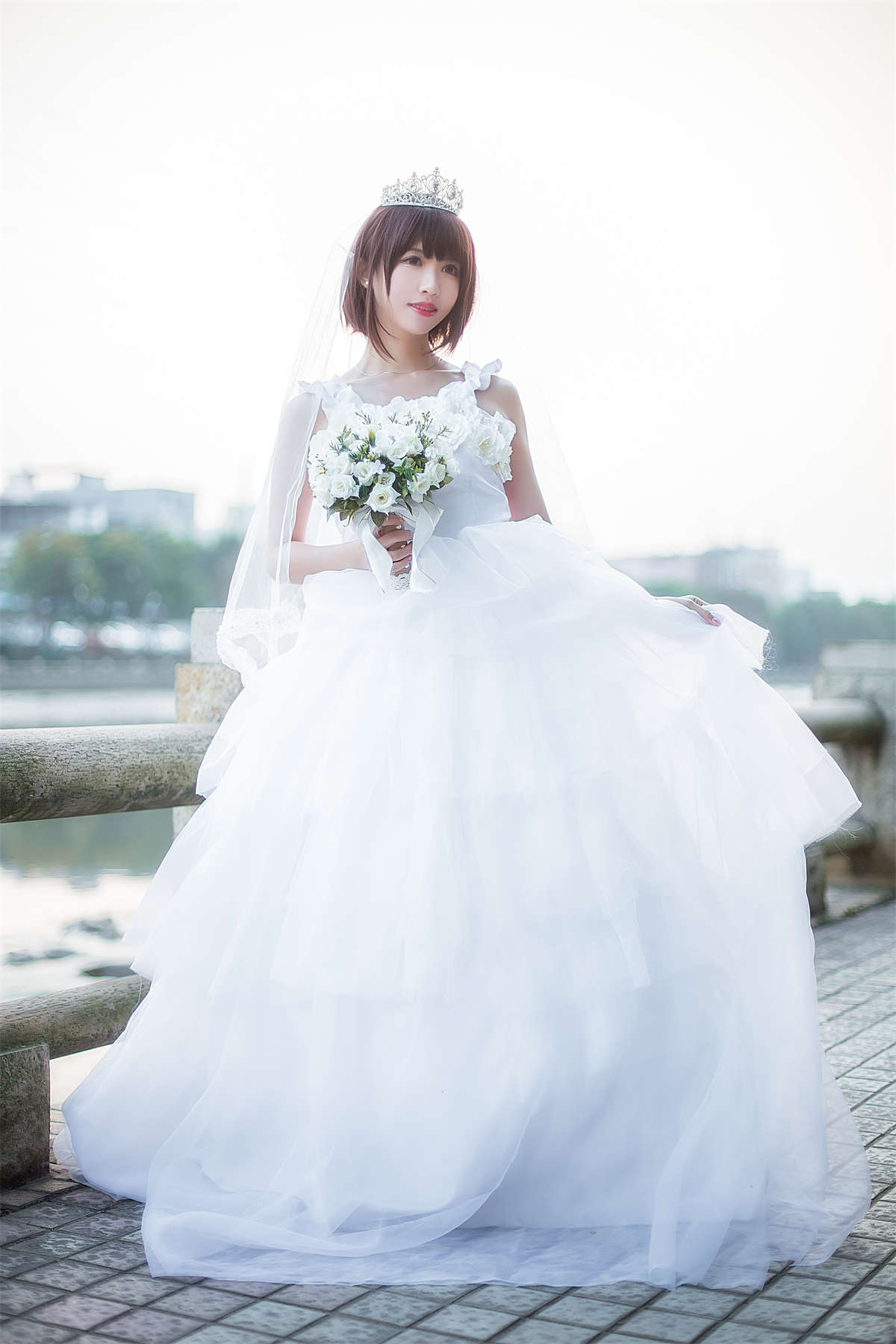 鳗鱼霏儿 No.039 圣人惠之婚纱-日更街拍