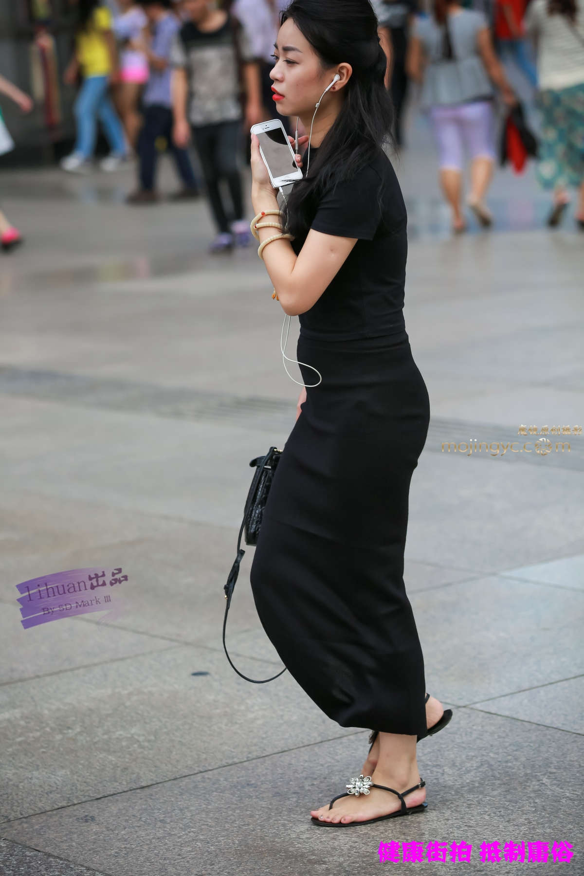 李欢原创-黑色一步裙（10P）-日更街拍