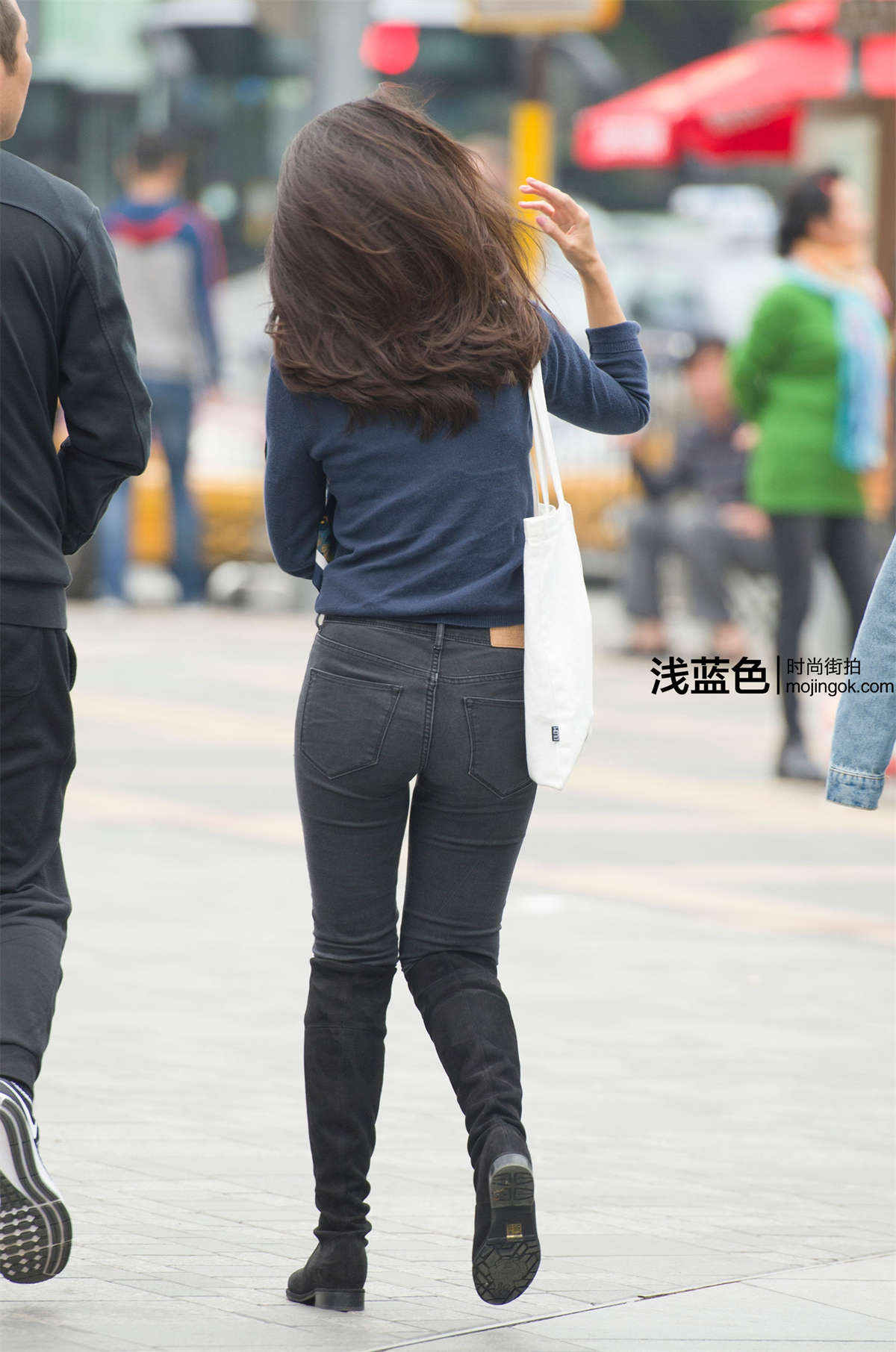 黑裤 长靴（29p）-日更街拍