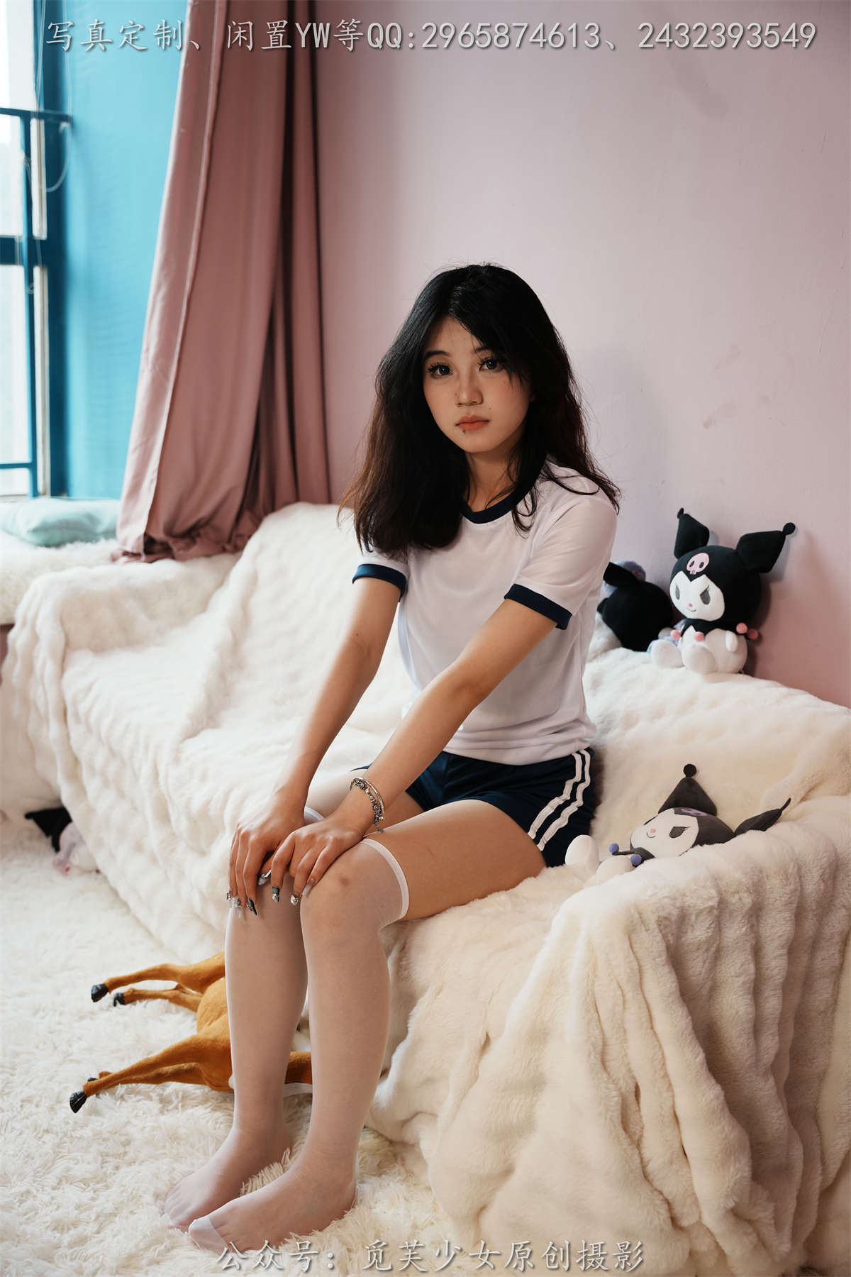 图片[2]-觅芙少女 NO.238 薇薇-元气满满的日系体操服少女-日更街拍