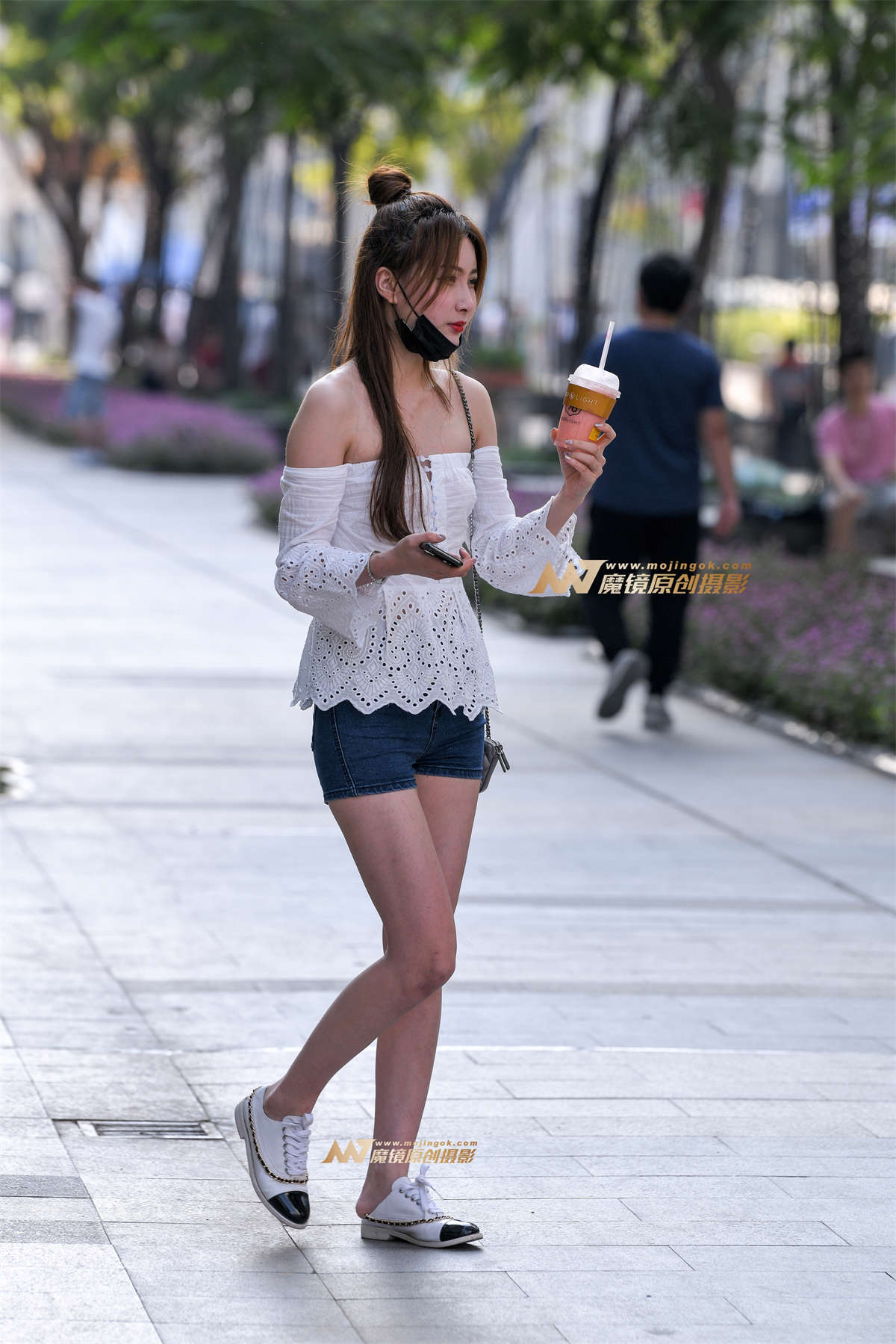 图片[2]-【久久赛帖】一字肩大长腿美女-日更街拍