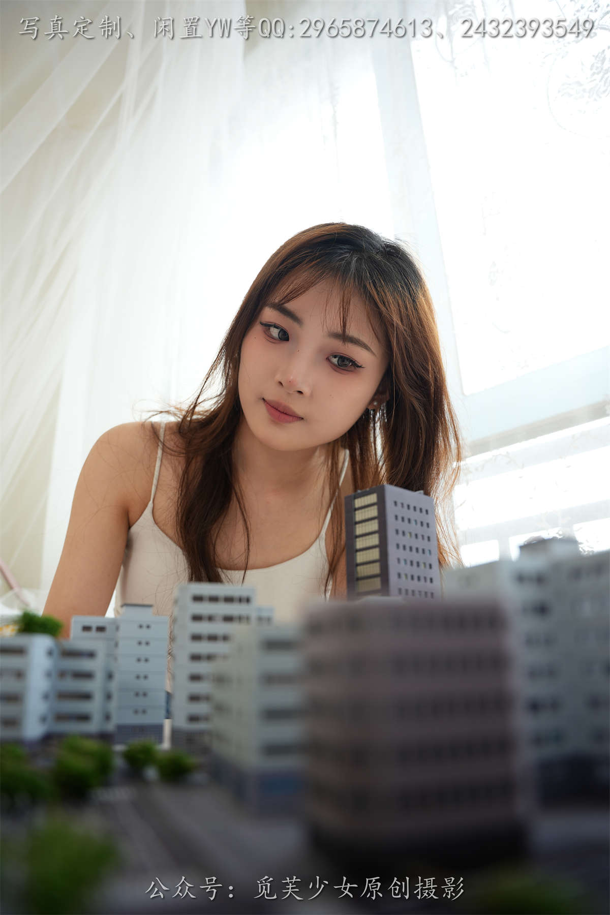 图片[2]-觅芙少女 NO.263 晓晓-梦境误入小人国，化身巨人少女-日更街拍