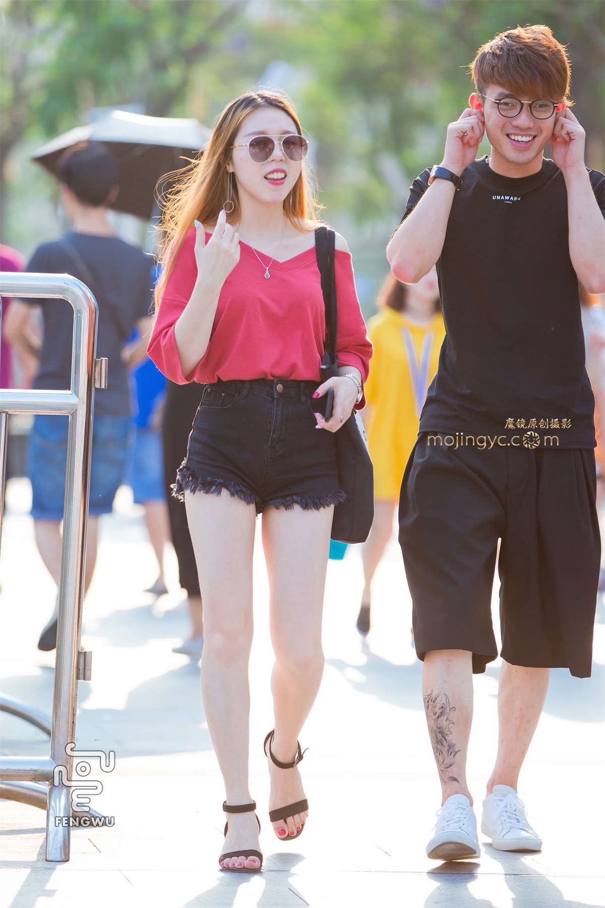 图片[2]-热裤，裸腿，凉高（12）-日更街拍