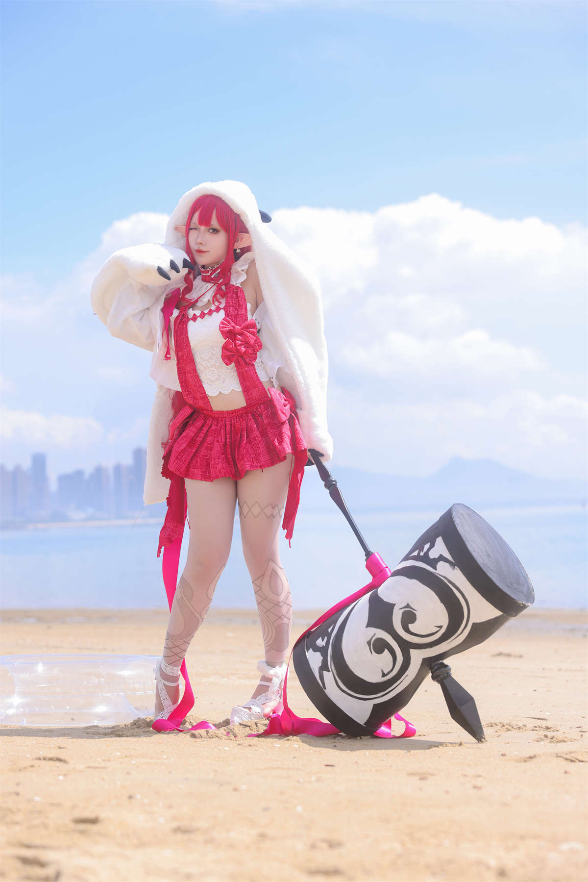 图片[2]-G44不会受伤 NO.130 米可科尔 芭万希 妖精骑士崔斯坦-日更街拍