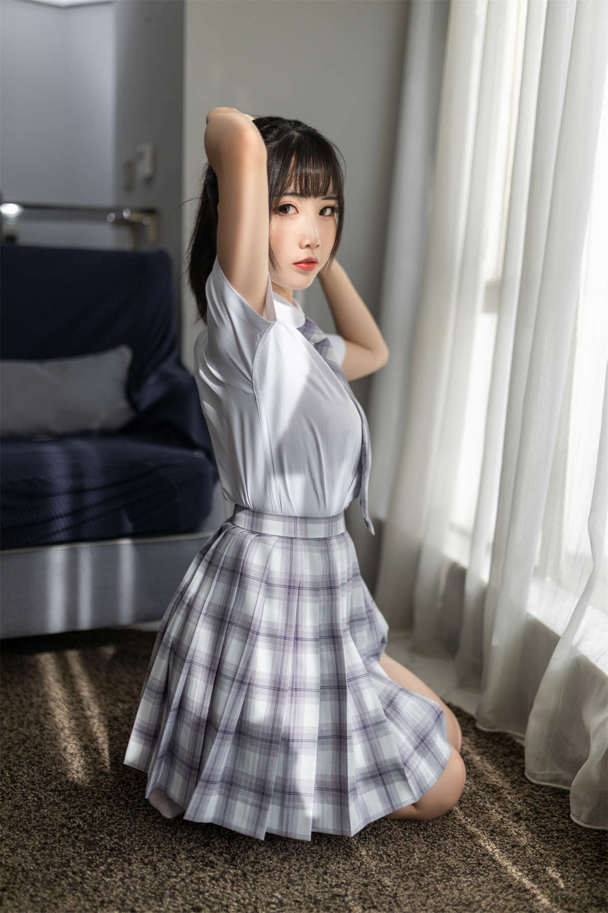 面饼仙儿 NO.074 制服少女-日更街拍