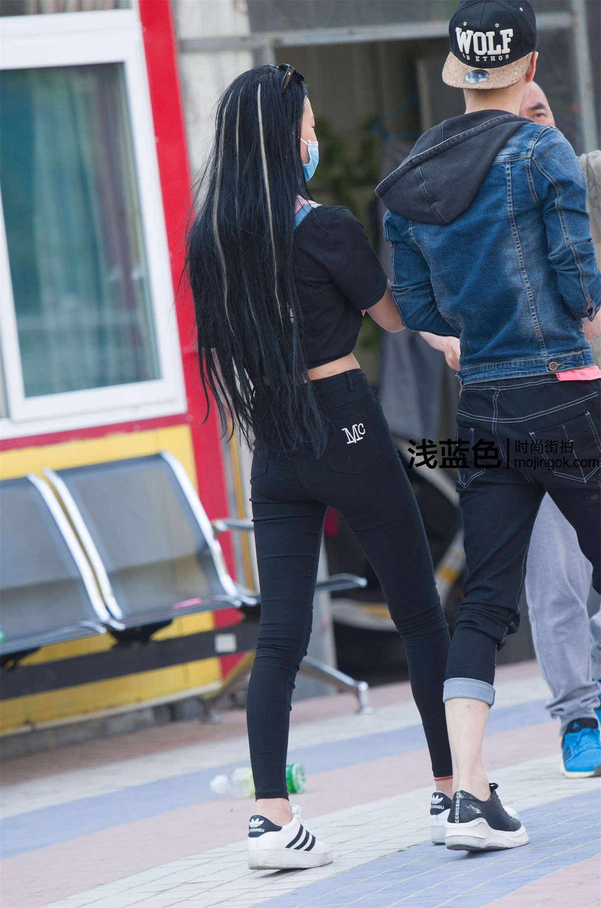 图片[2]-漏脐装 黑紧裤（26p）-日更街拍