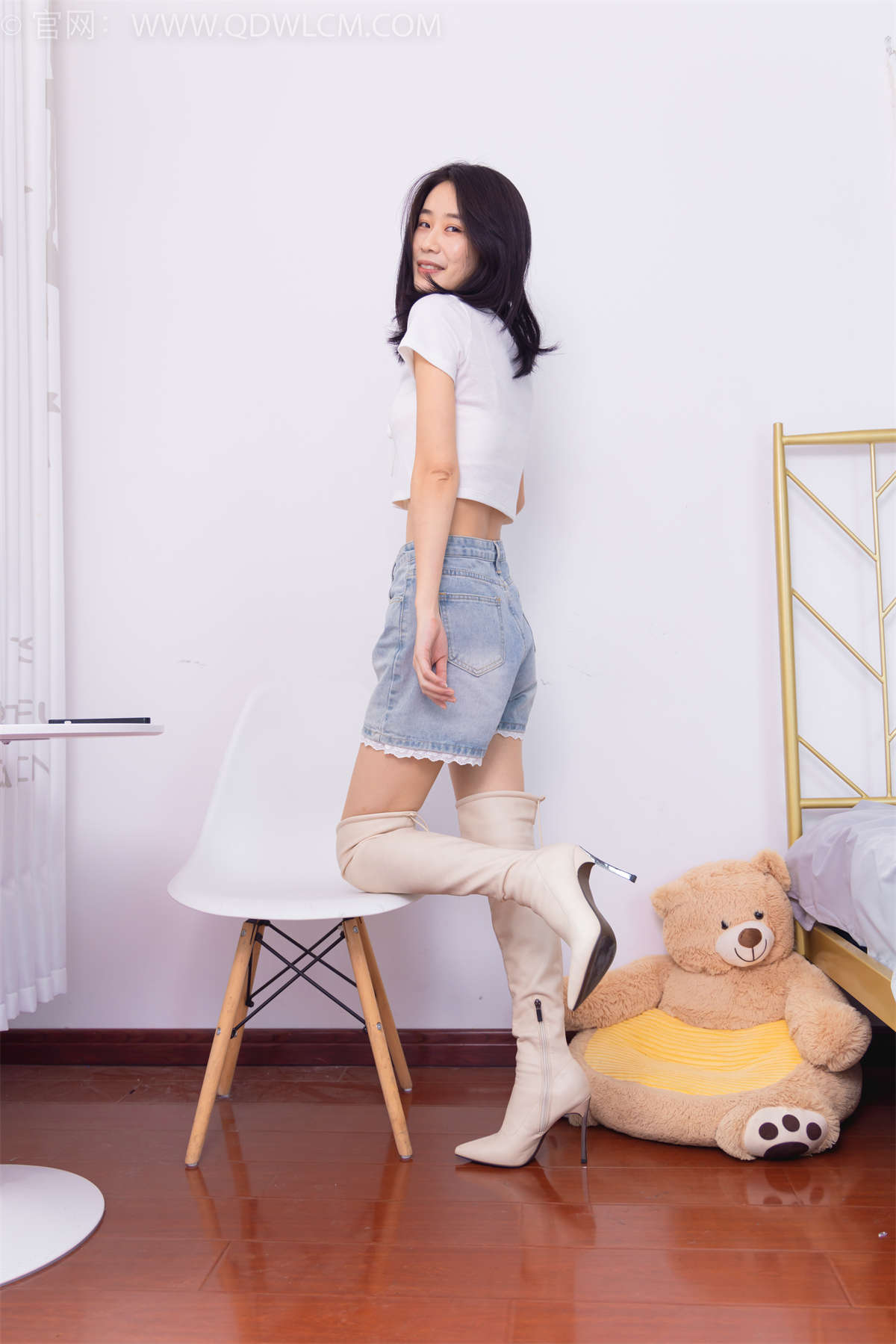 图片[2]-物恋传媒 NO.1552 菜菜-白色的花-日更街拍