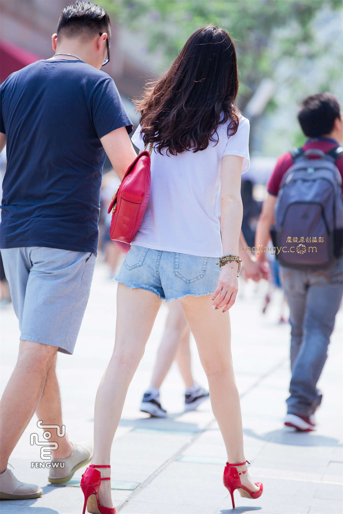 热裤，长腿，凉高（13）-日更街拍