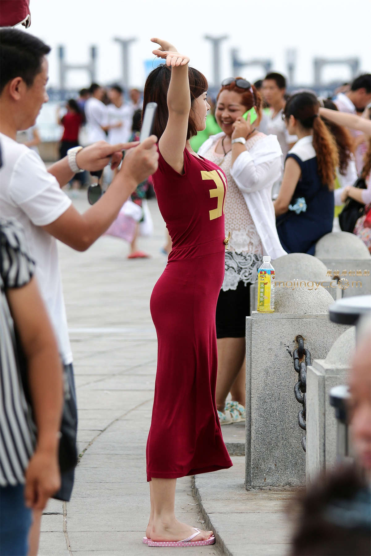 图片[2]-第510篇★红棉质贴身裙★-14P-日更街拍