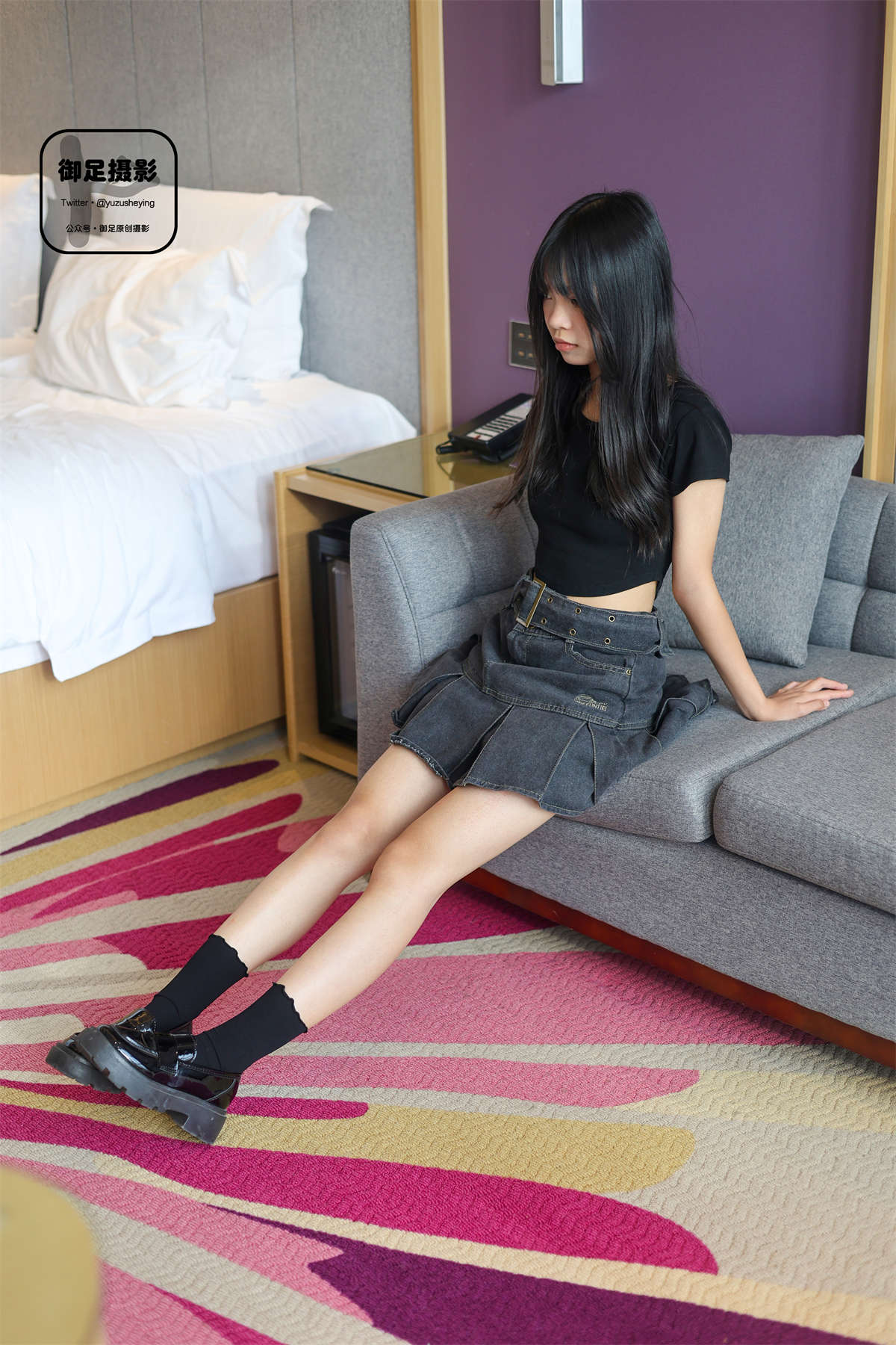 御足摄影 No.009 小皮鞋棉袜-日更街拍