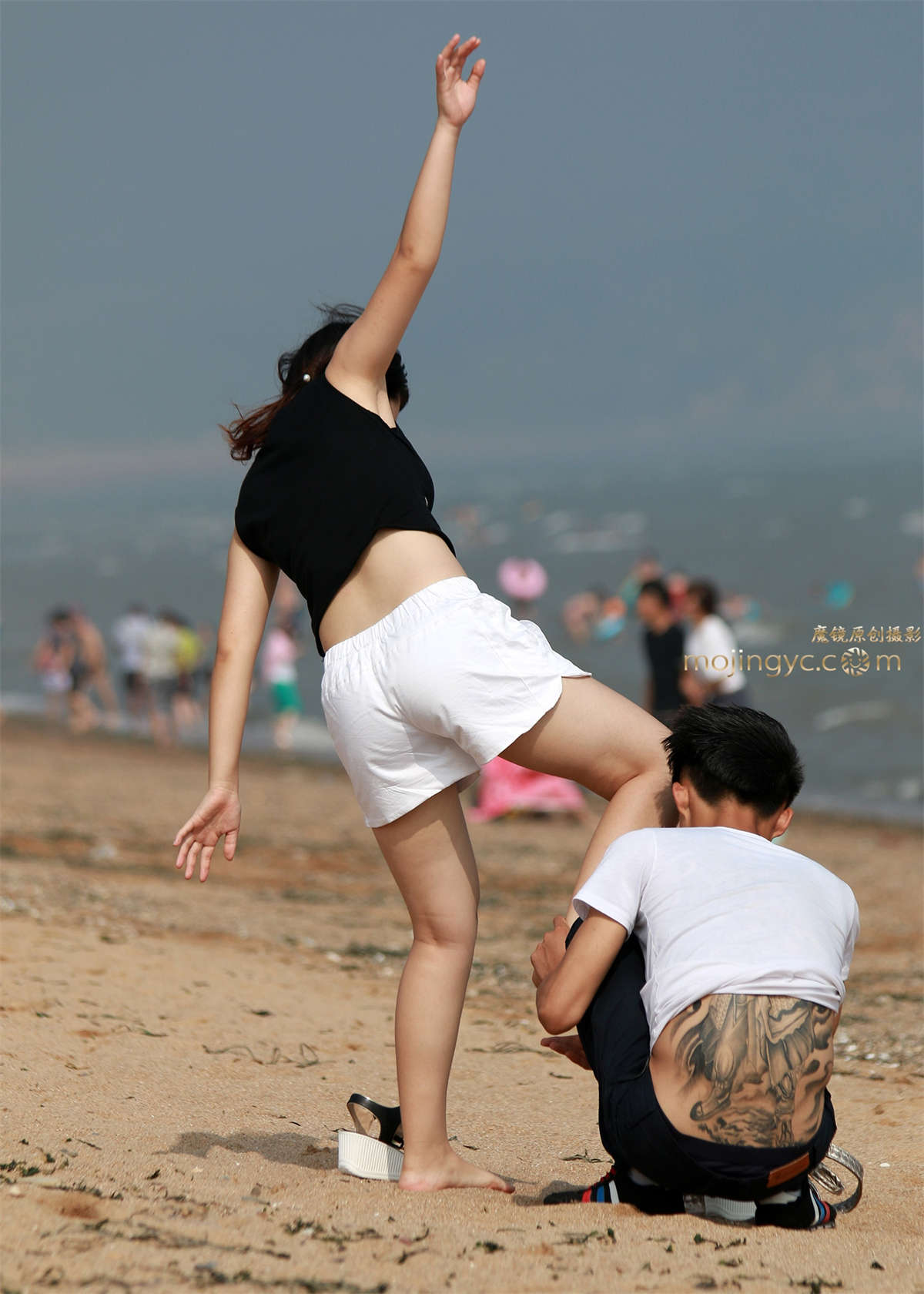 第512篇★幸福的白热裤小妹★-16P-日更街拍