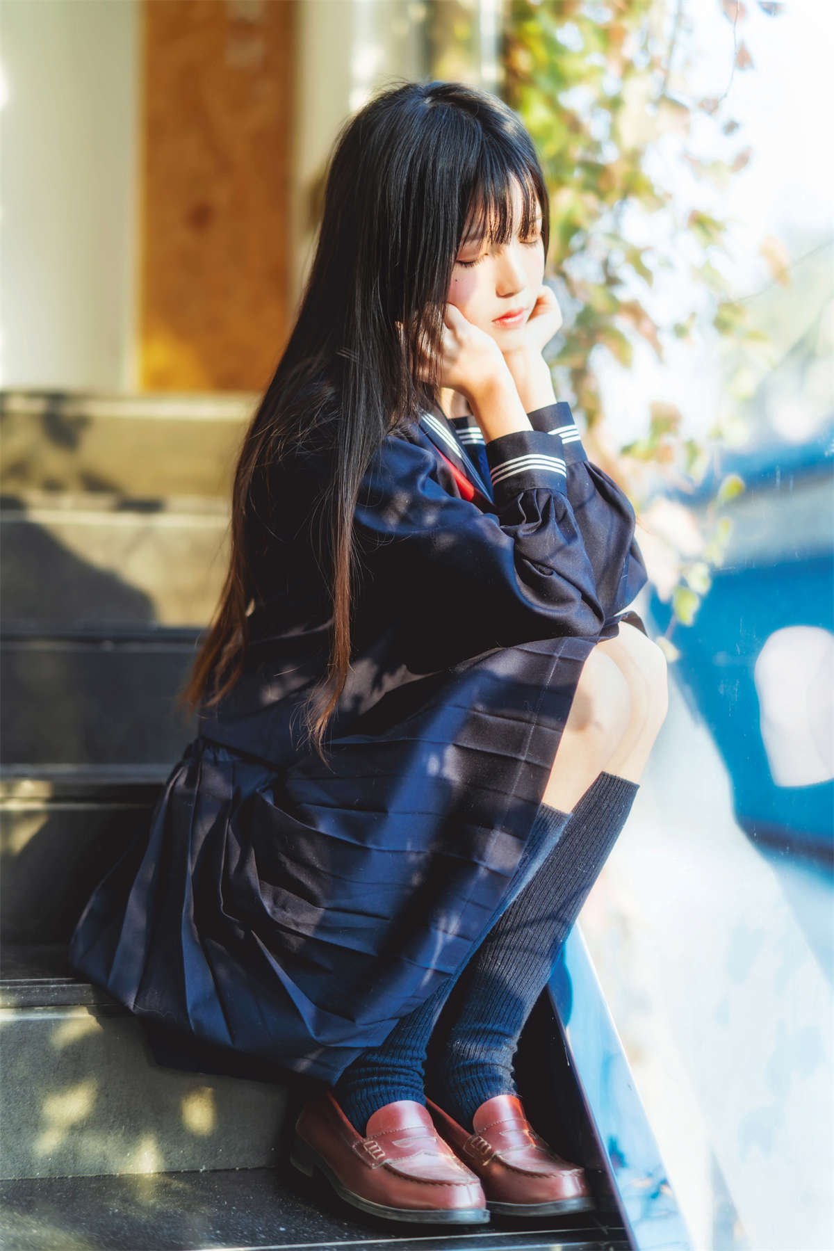 YITUYU艺图语 2022.04.21 午后高校少女 桜桃喵-日更街拍