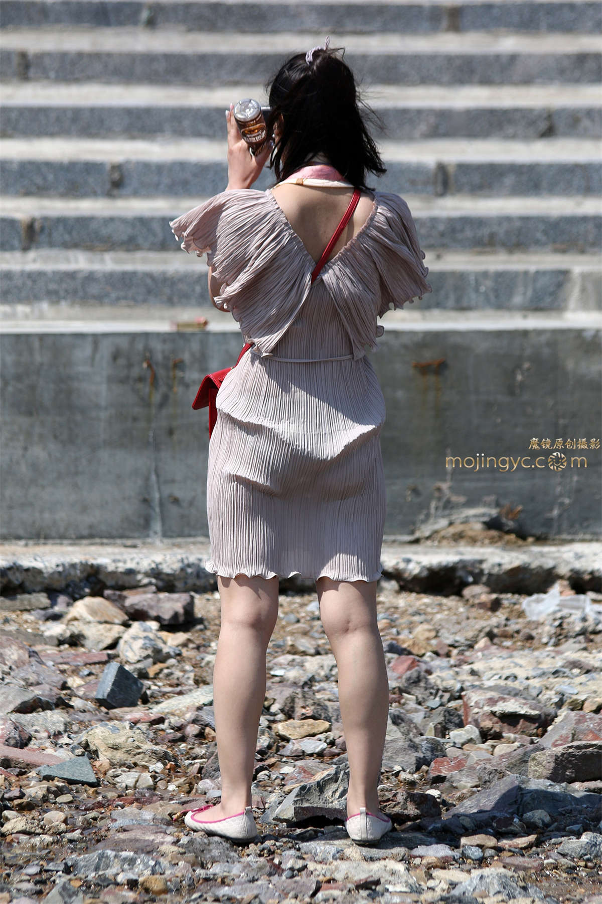 第525篇★微透短裙，痕迹清晰★-20P-日更街拍