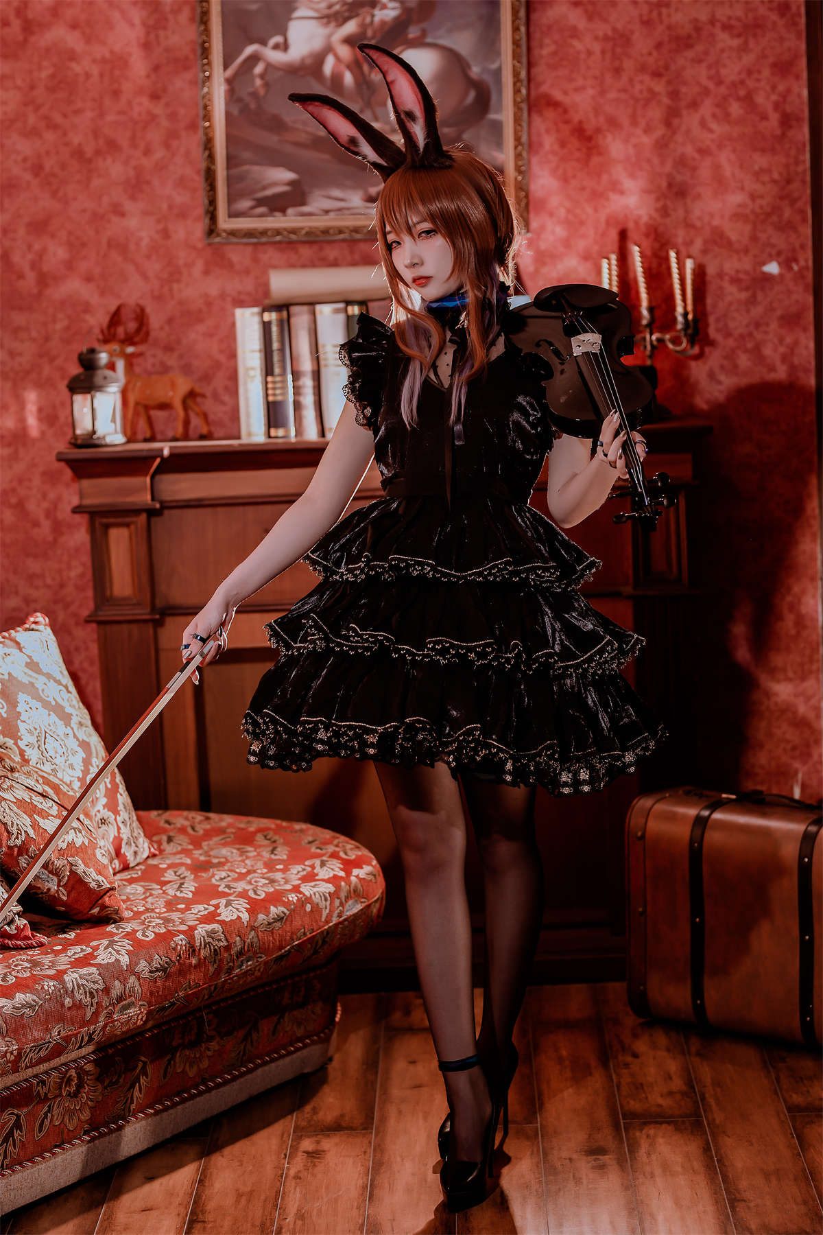 高产型Coser-二佐Nisa 方舟阿米娅音乐会-日更街拍