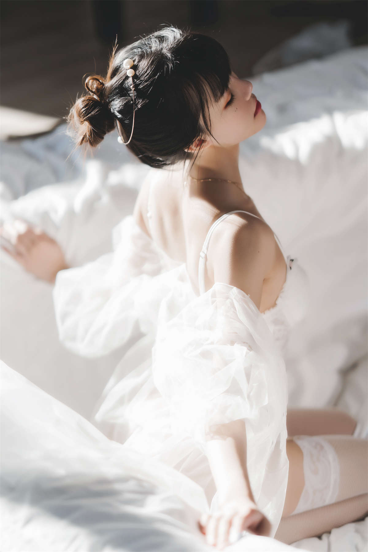 图片[2]-桜桃喵 – 白纱糖01-日更街拍