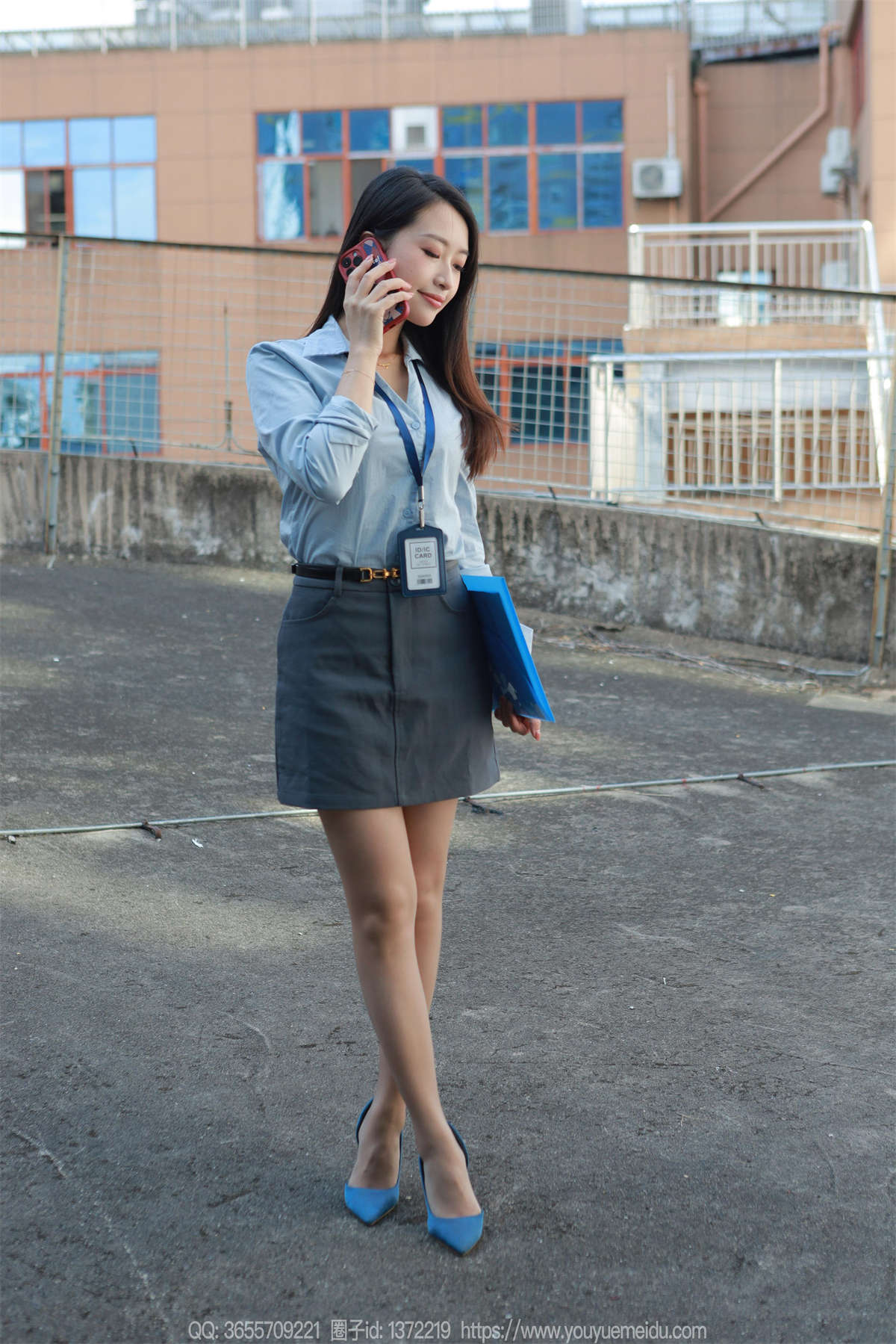 IESS异思趣向 2024.10.29 丝享家1884：小婕 蓝衣OL（上）-日更街拍