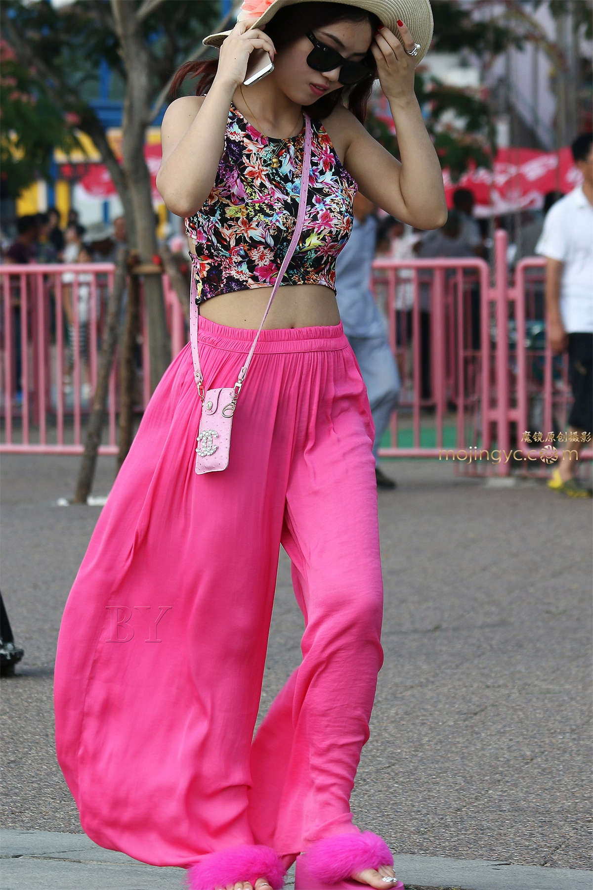 图片[2]-第558篇★冷酷美女，粉裤微透★-12P-日更街拍