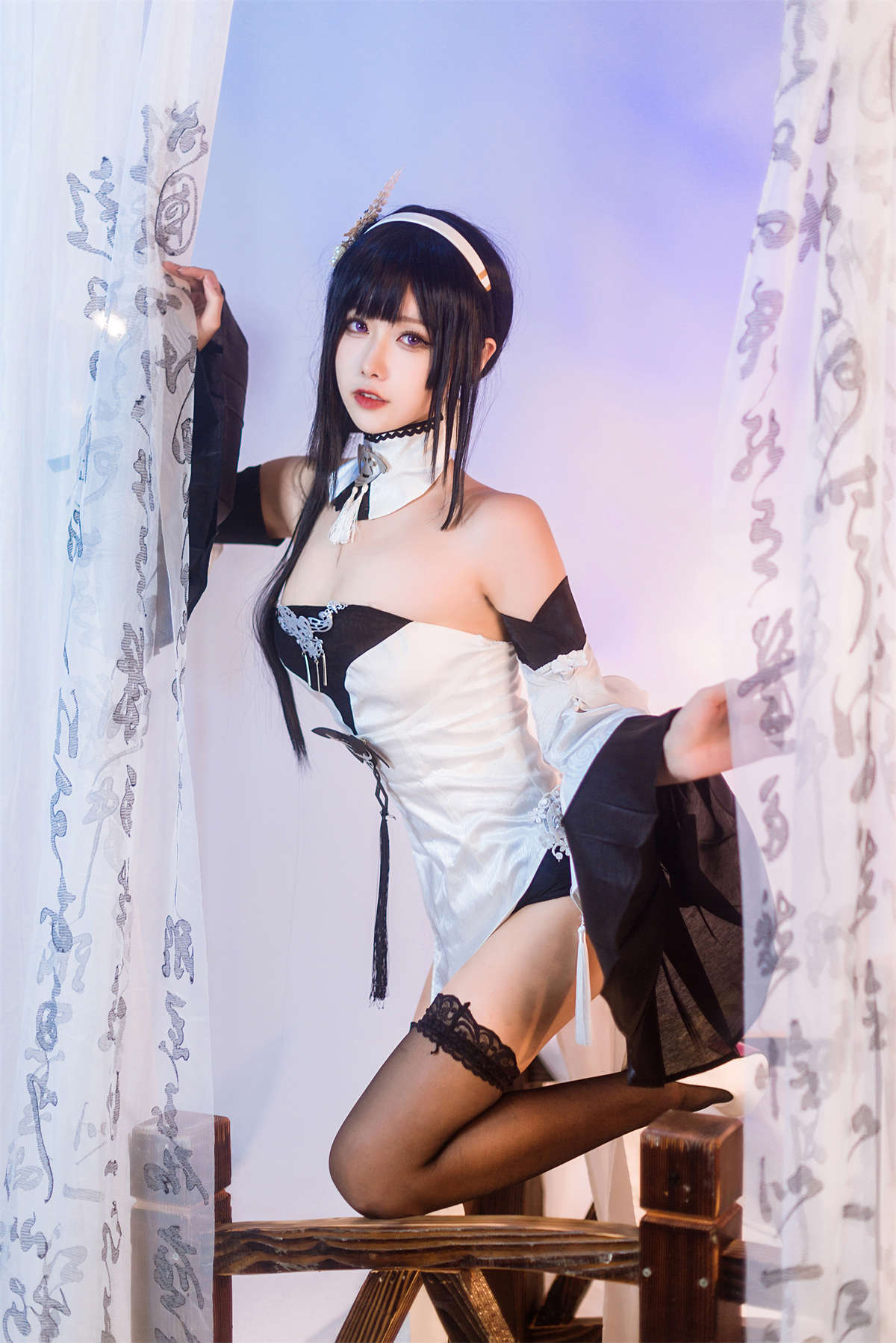 图片[2]-Momoko葵葵 碧蓝航线镇海 奇奢花苑-日更街拍