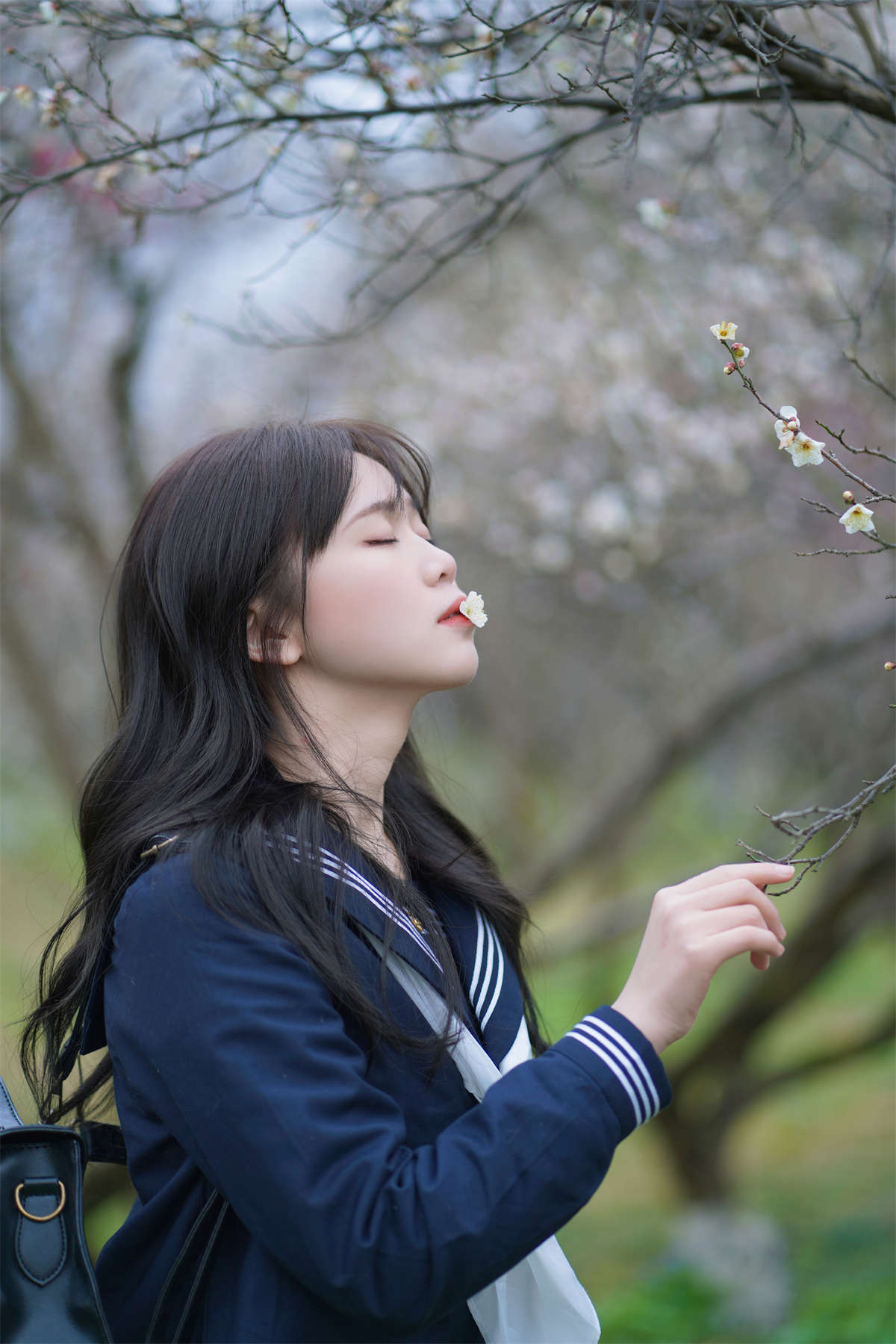 YITUYU艺图语 2024.03.14 梅花树下 泡芙小方-日更街拍