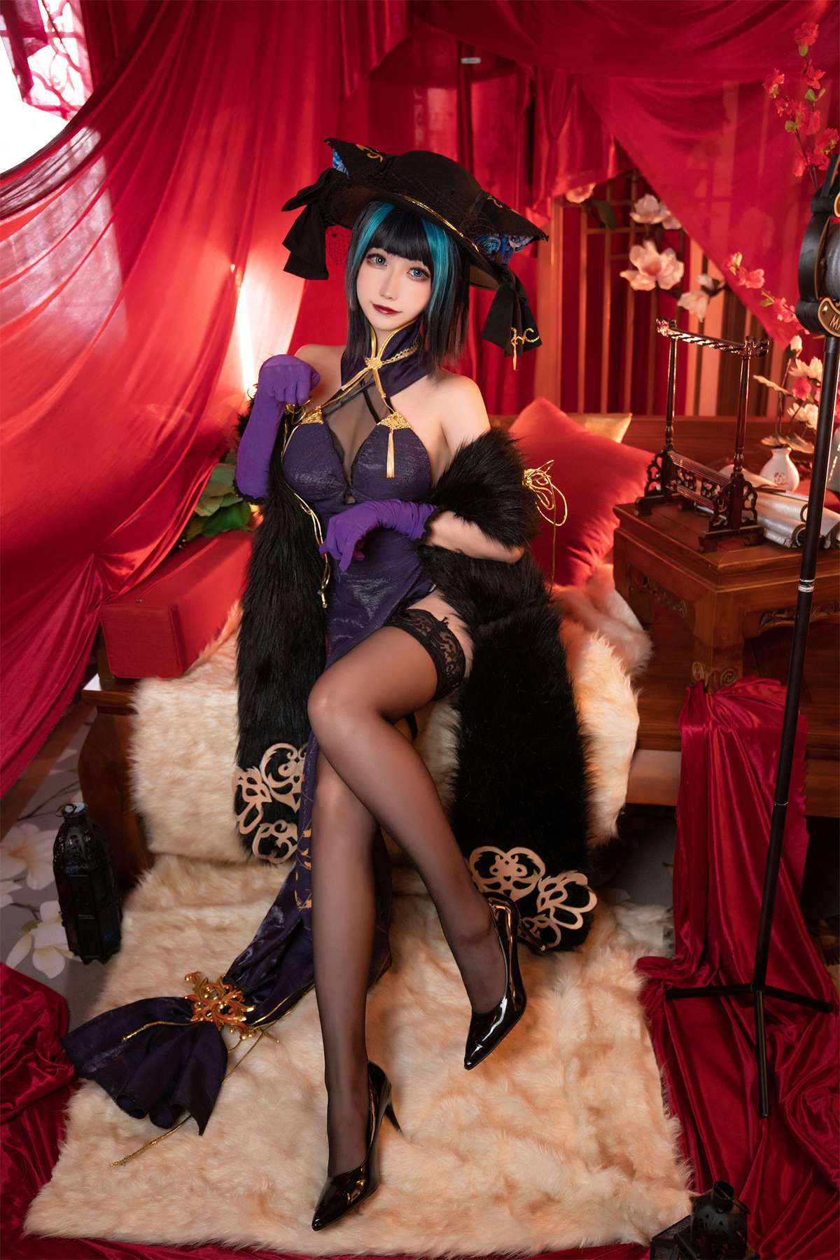 Momoko葵葵 碧蓝航线柴郡 音乐绚烂CaitSith-日更街拍