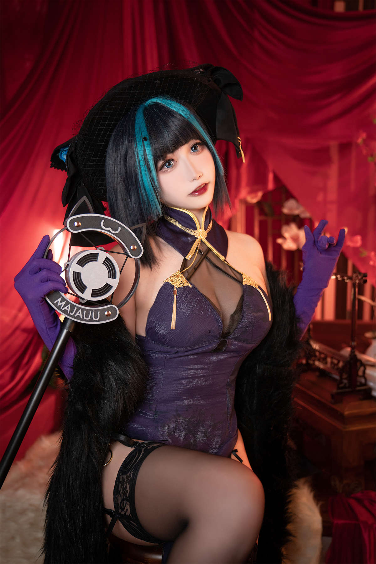 图片[2]-Momoko葵葵 碧蓝航线柴郡 音乐绚烂CaitSith-日更街拍