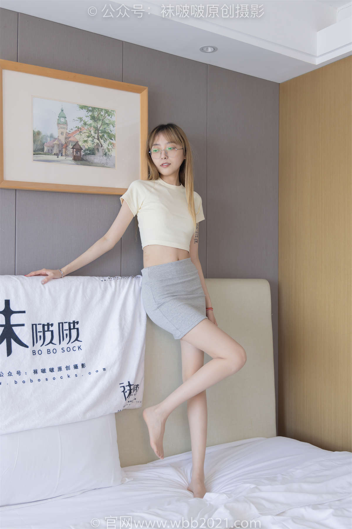 袜啵啵 No.265 稚予-平底鞋、高跟鞋、黑丝（脚尖透明款）、肉丝（脚尖透明款）花絮版-日更街拍