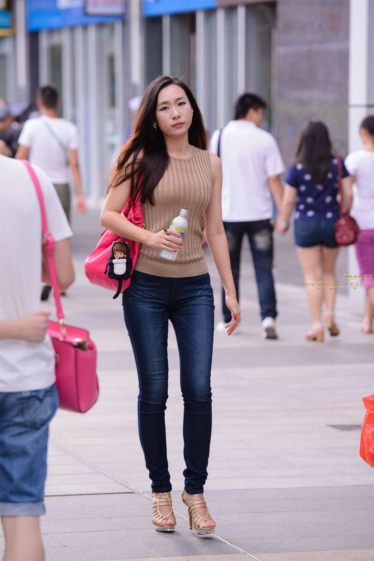 紧身牛仔裤，凉高插图1