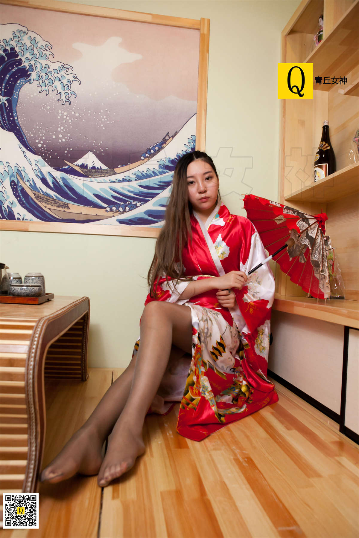 图片[2]-青丘女神 NO.081 2018.01.12 少华 日系灰丝-日更街拍