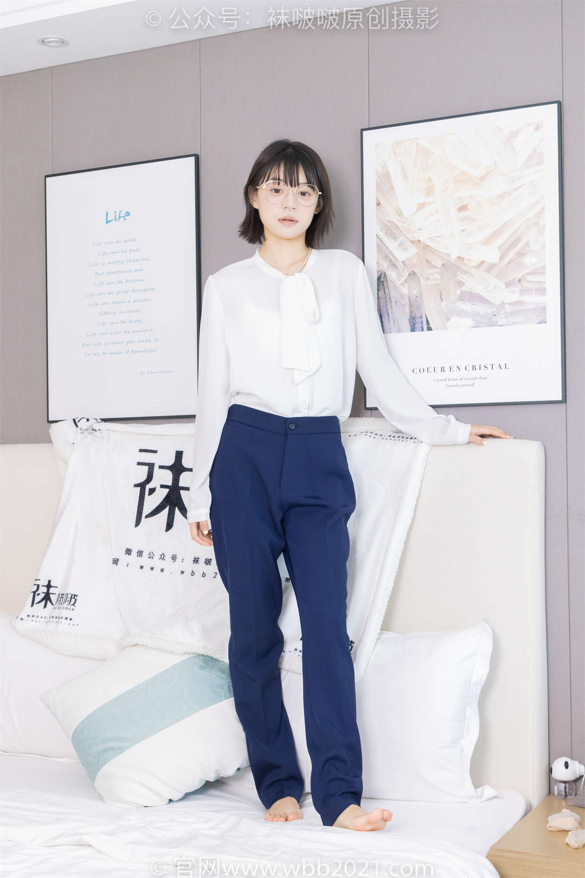 图片[2]-袜啵啵 No.461 糯米-高跟鞋、短肉丝（脚尖加固款）、裸足 花絮版-日更街拍