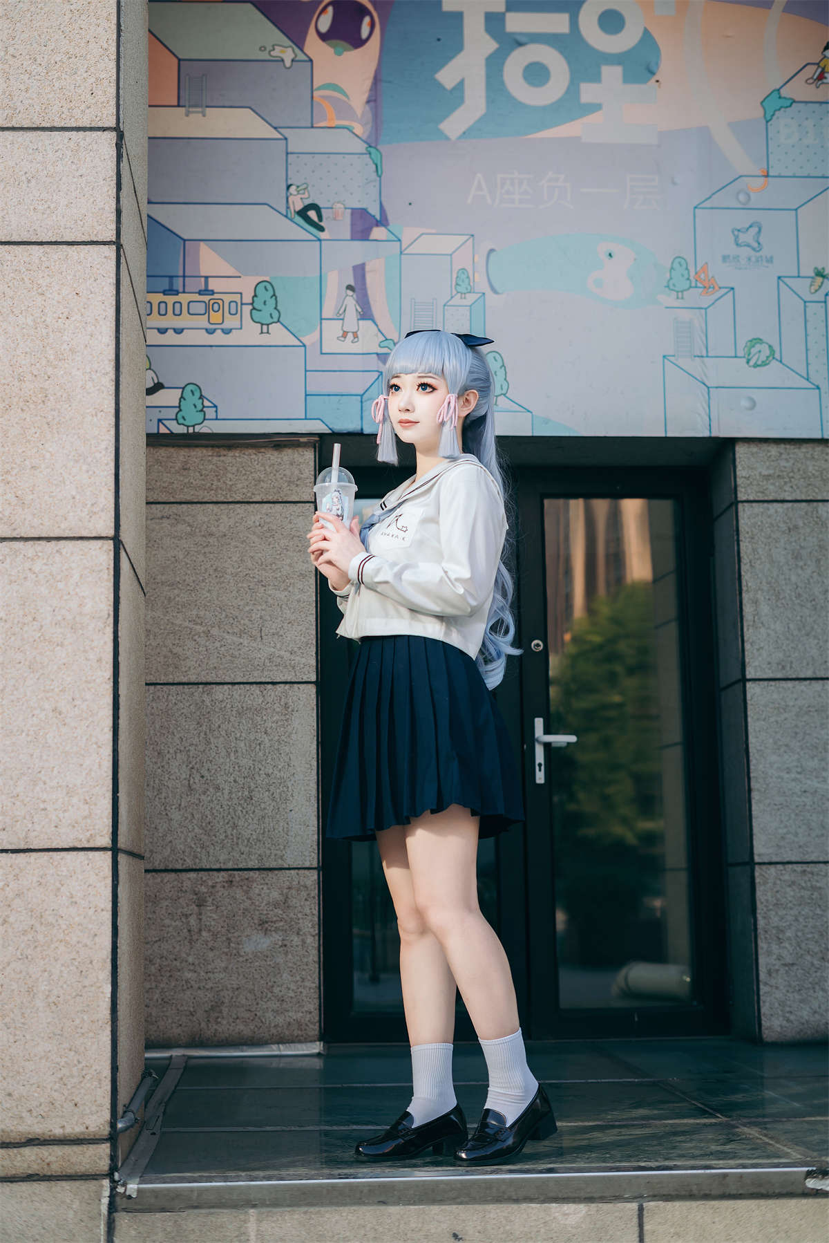 YITUYU艺图语 2023.07.16 神里绫华JK制服 桃墨公子x-日更街拍