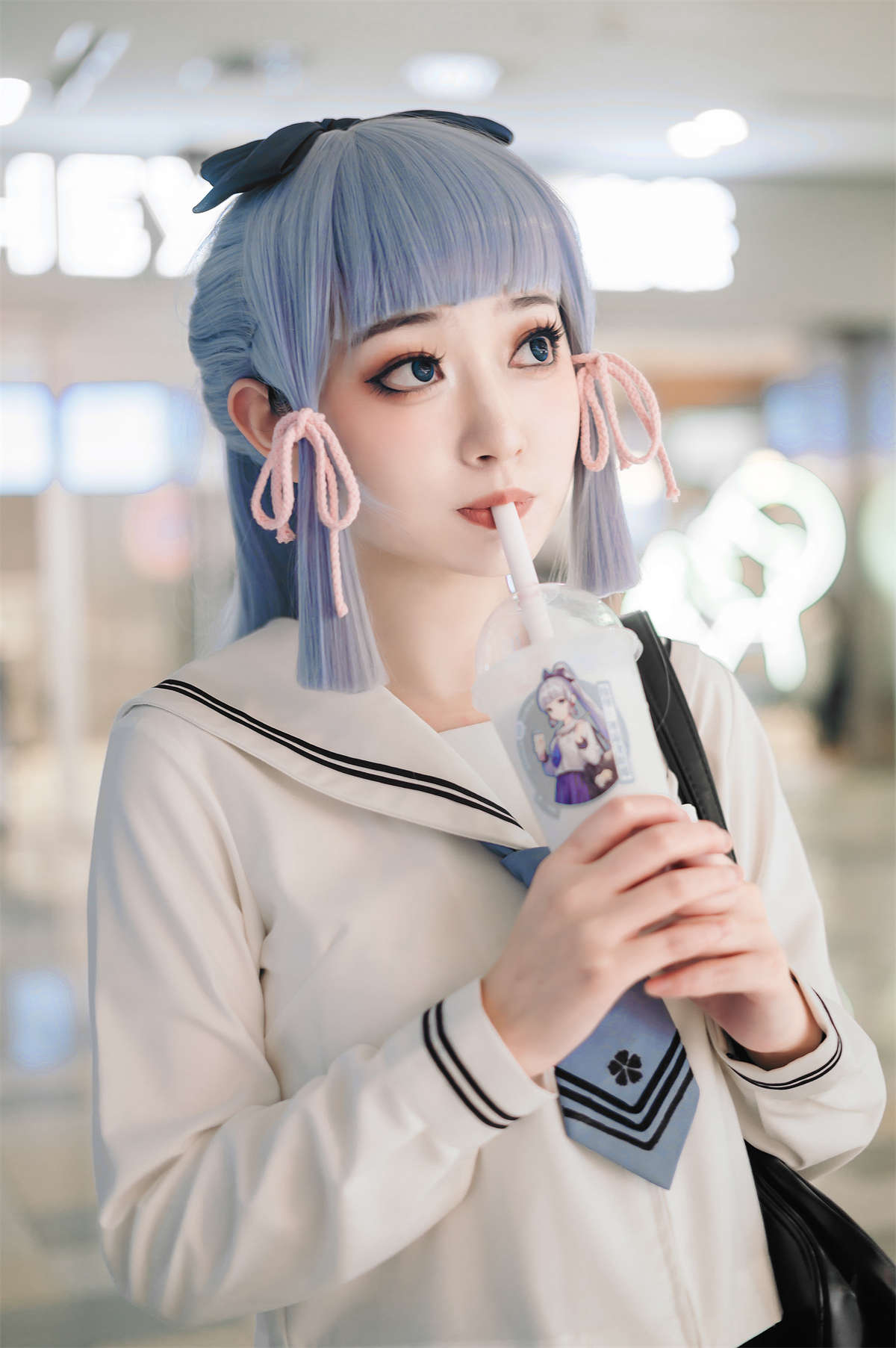 YITUYU艺图语 2023.07.16 神里绫华JK制服 桃墨公子x插图1