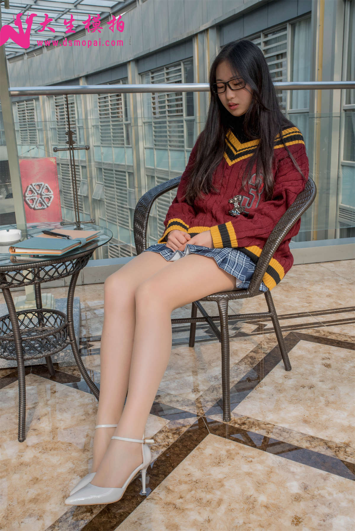 图片[2]-大生模拍 NO.102 雯雯 肉丝小秘书-日更街拍