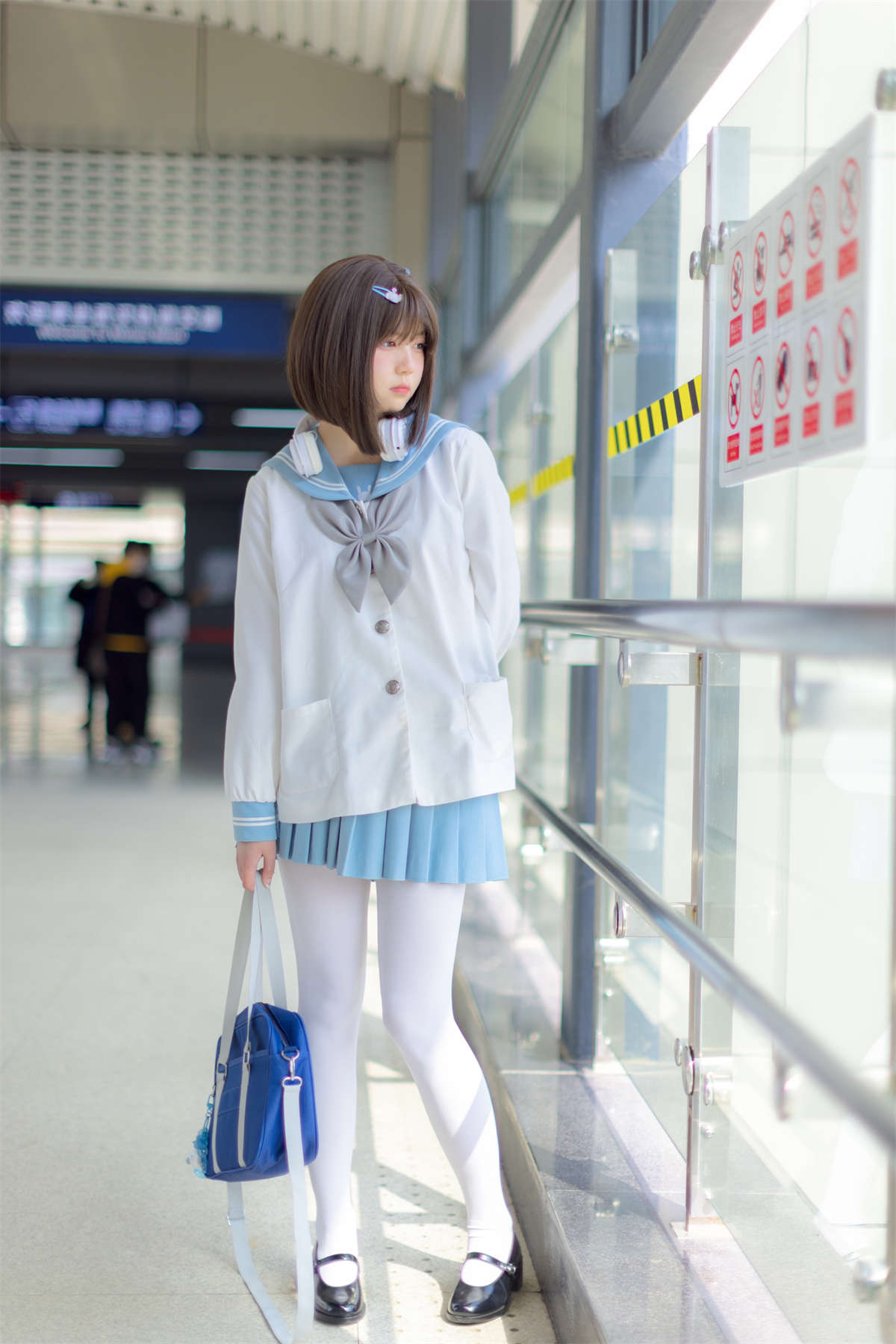 图片[2]-少女秩序 VOL.022 娃娃白丝jk-日更街拍