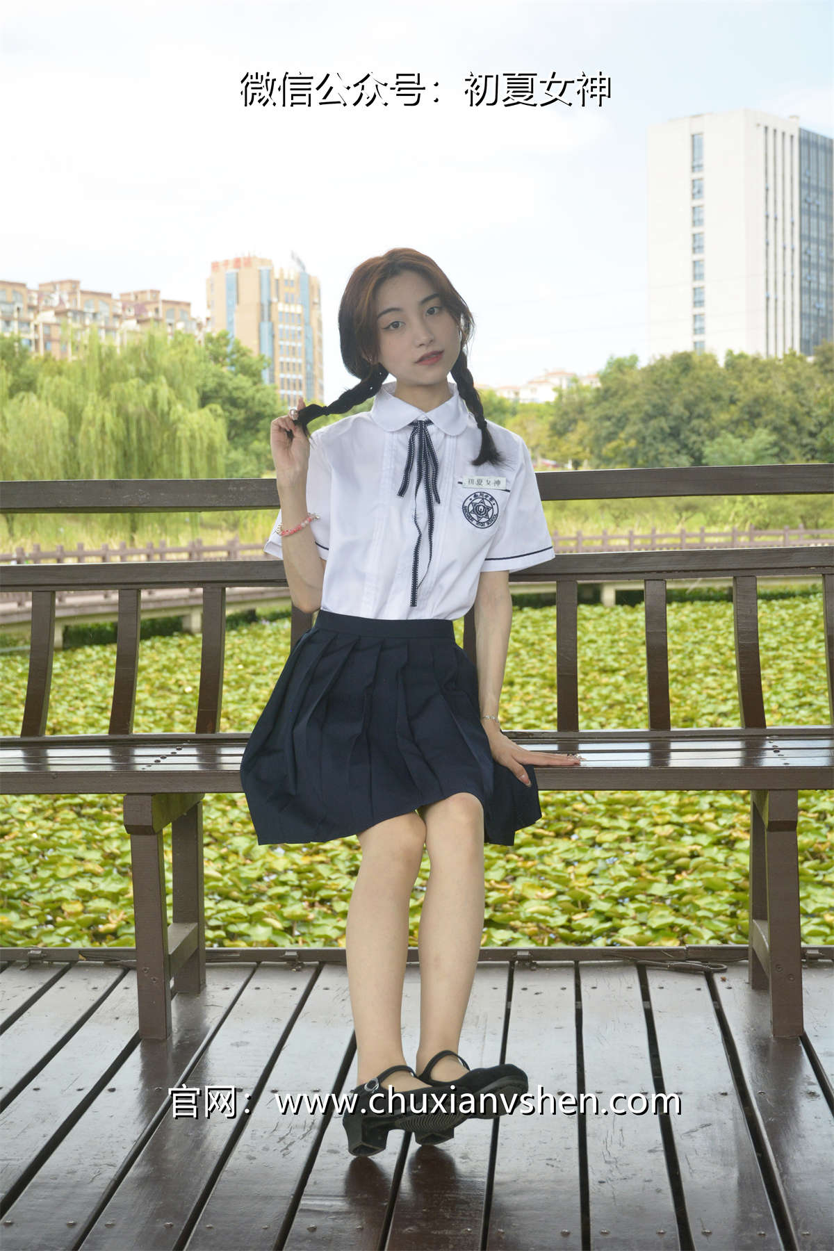 图片[2]-初夏女神 No.080 柒柒 职高校服-日更街拍