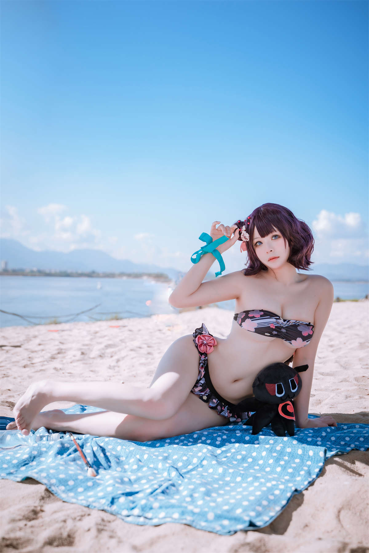 w百合欧皇子w 沙滩-日更街拍