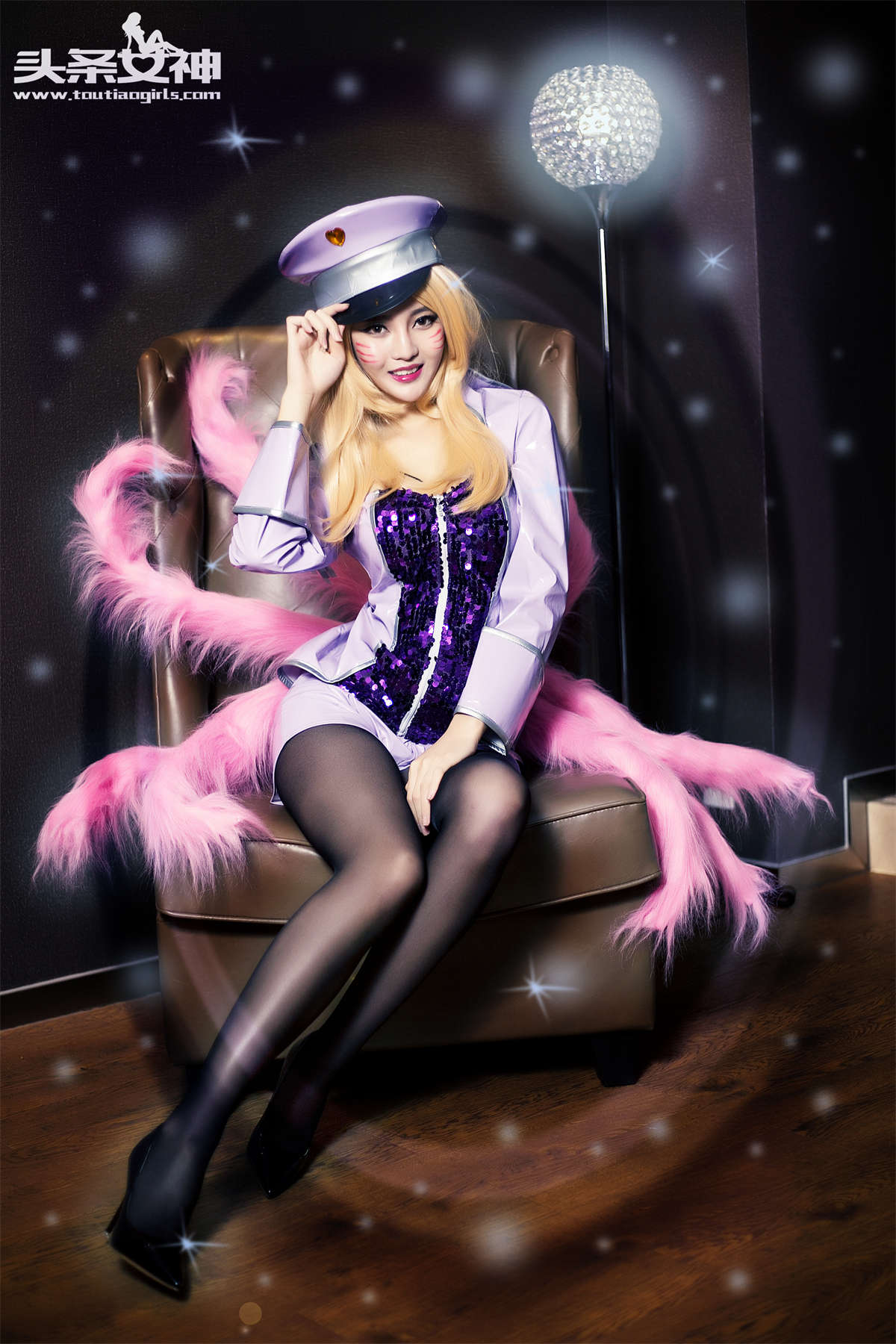 TouTiao头条女神 2016.07.10 雪宝完美cos阿狸九尾雪宝 文雪插图1