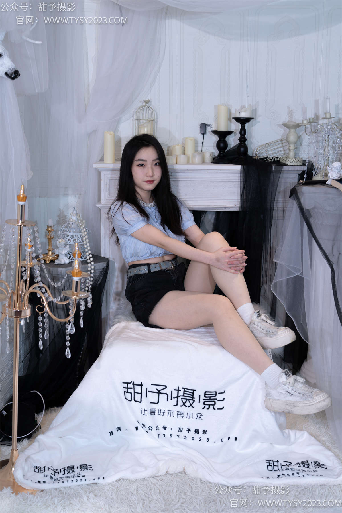 图片[2]-甜予摄影017期：栗栗-板鞋、白棉袜、肉丝（脚尖加固款）完整版-日更街拍