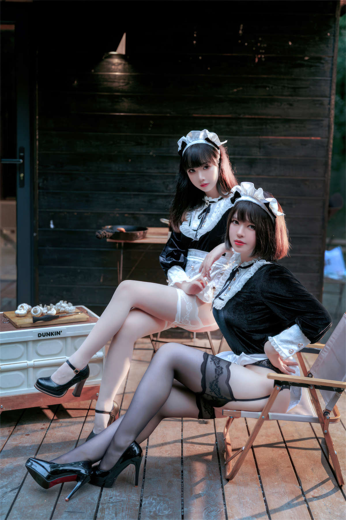 面饼仙儿 NO.142 Maid姉妹-日更街拍