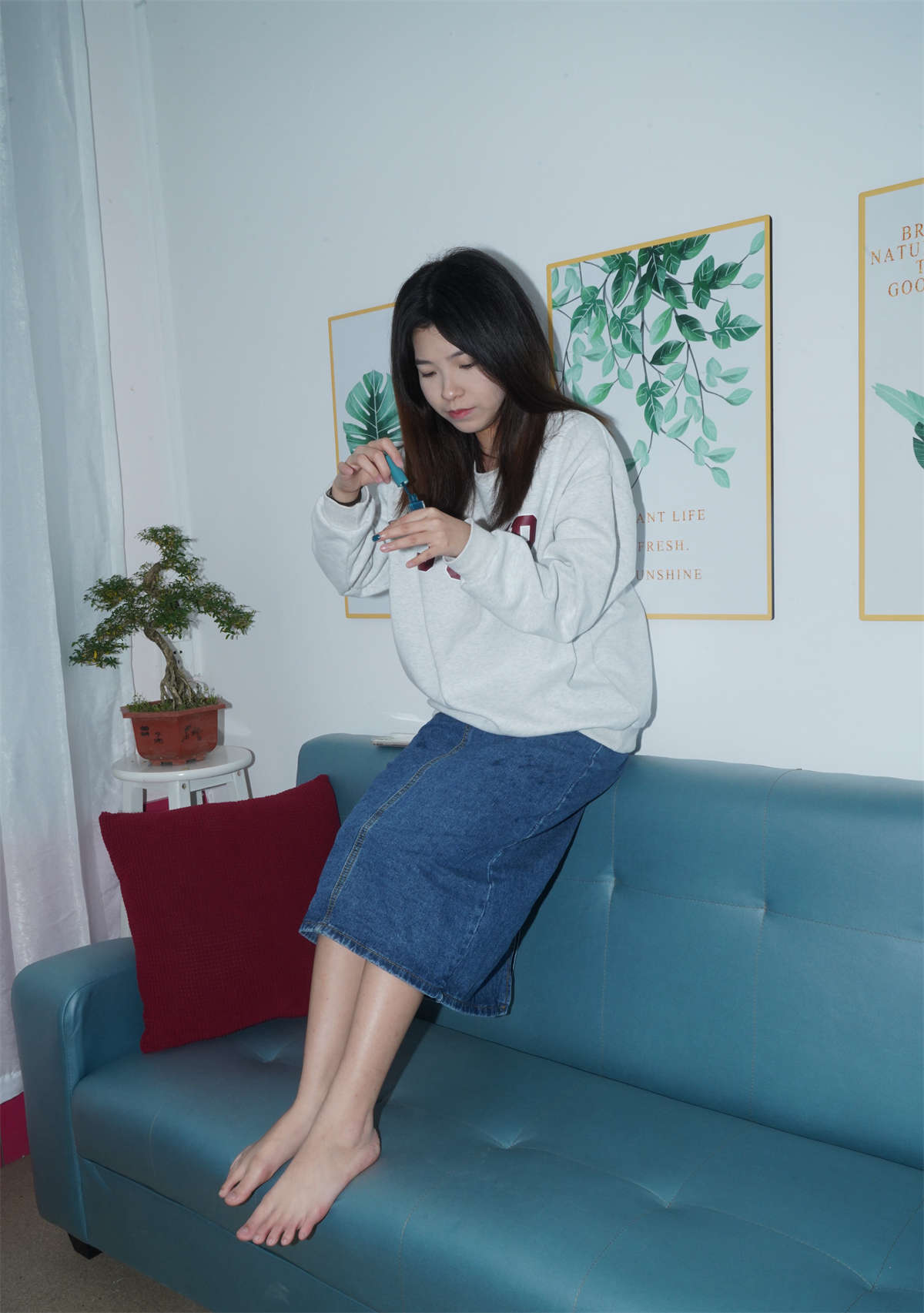 aapary摄影 No.164 新模宣宣的37码美脚脚趾非常整齐-日更街拍