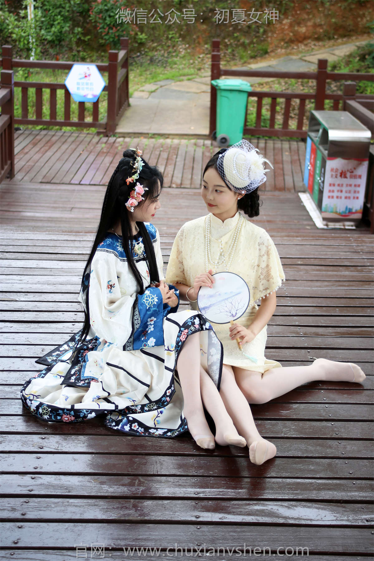 图片[2]-初夏女神 NO.217 柒柒&双双 留洋晚清-日更街拍